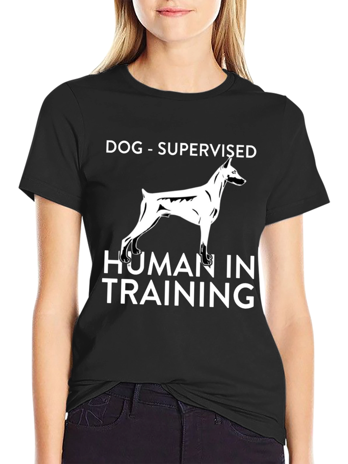 Dog Supervised Human in Training T-Shirt