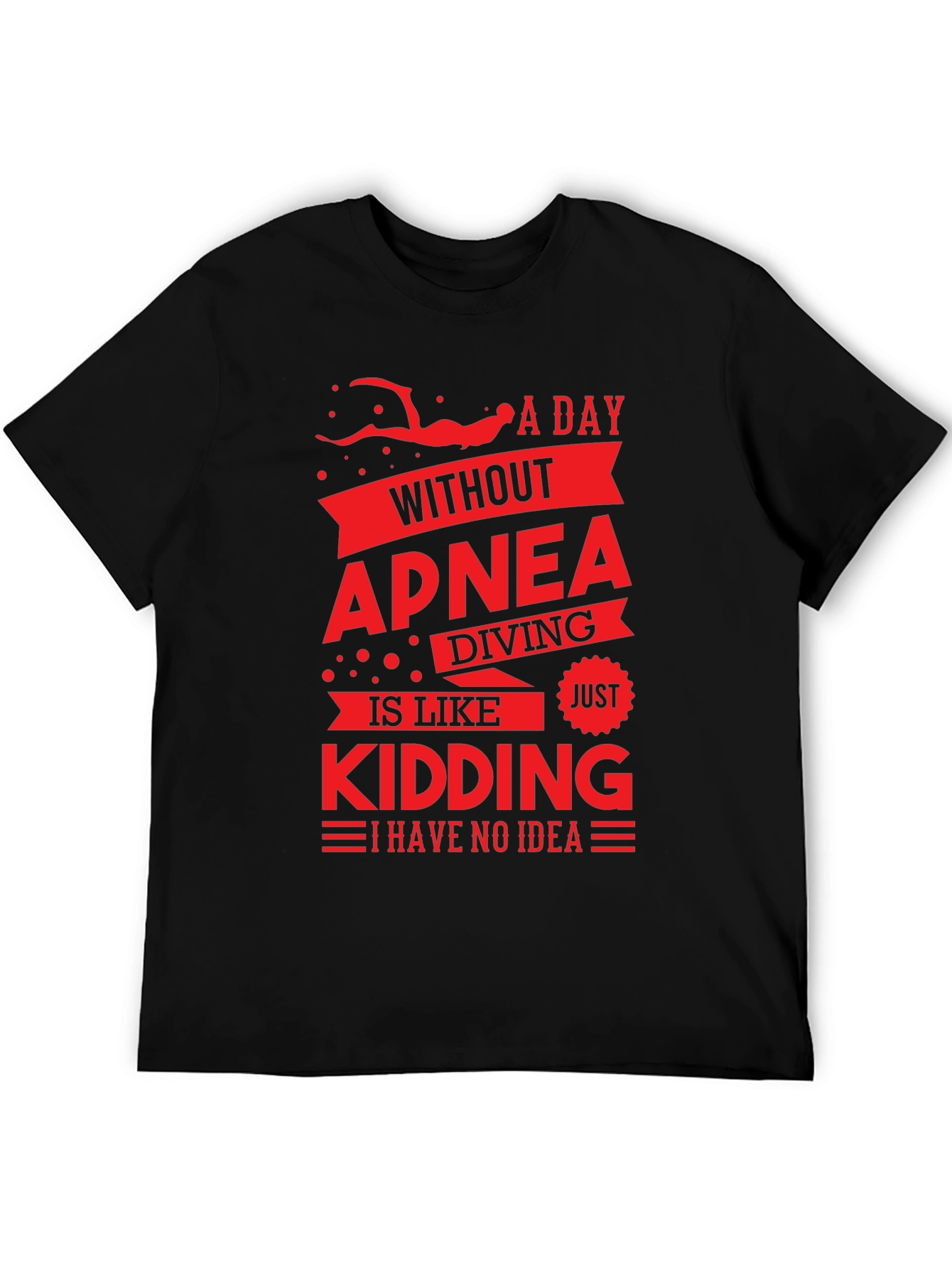 Apnea Diving T-Shirt - Funny Diver Gift