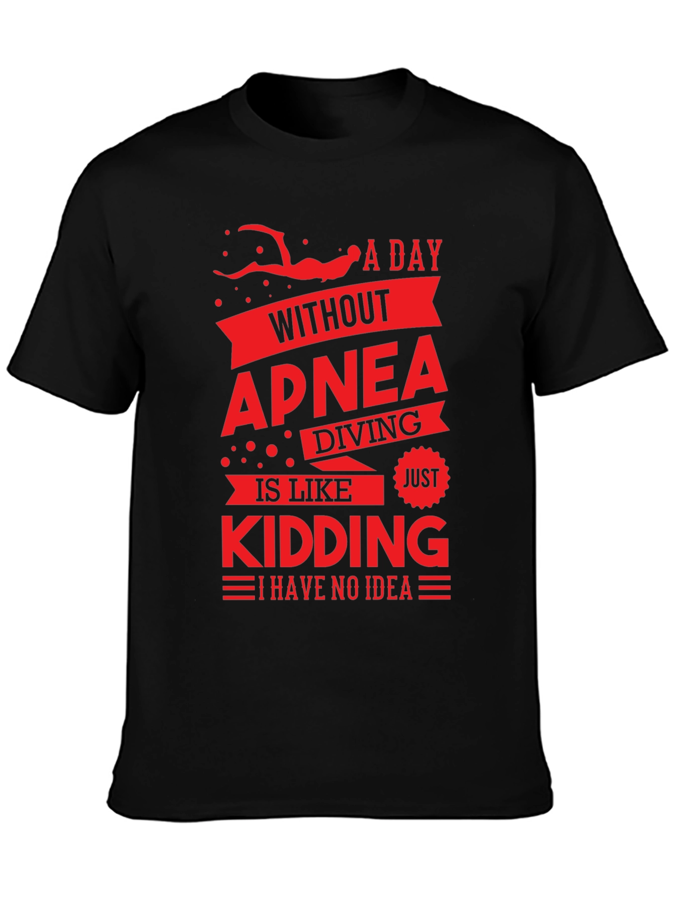 Apnea Diving T-Shirt - Funny Diver Gift