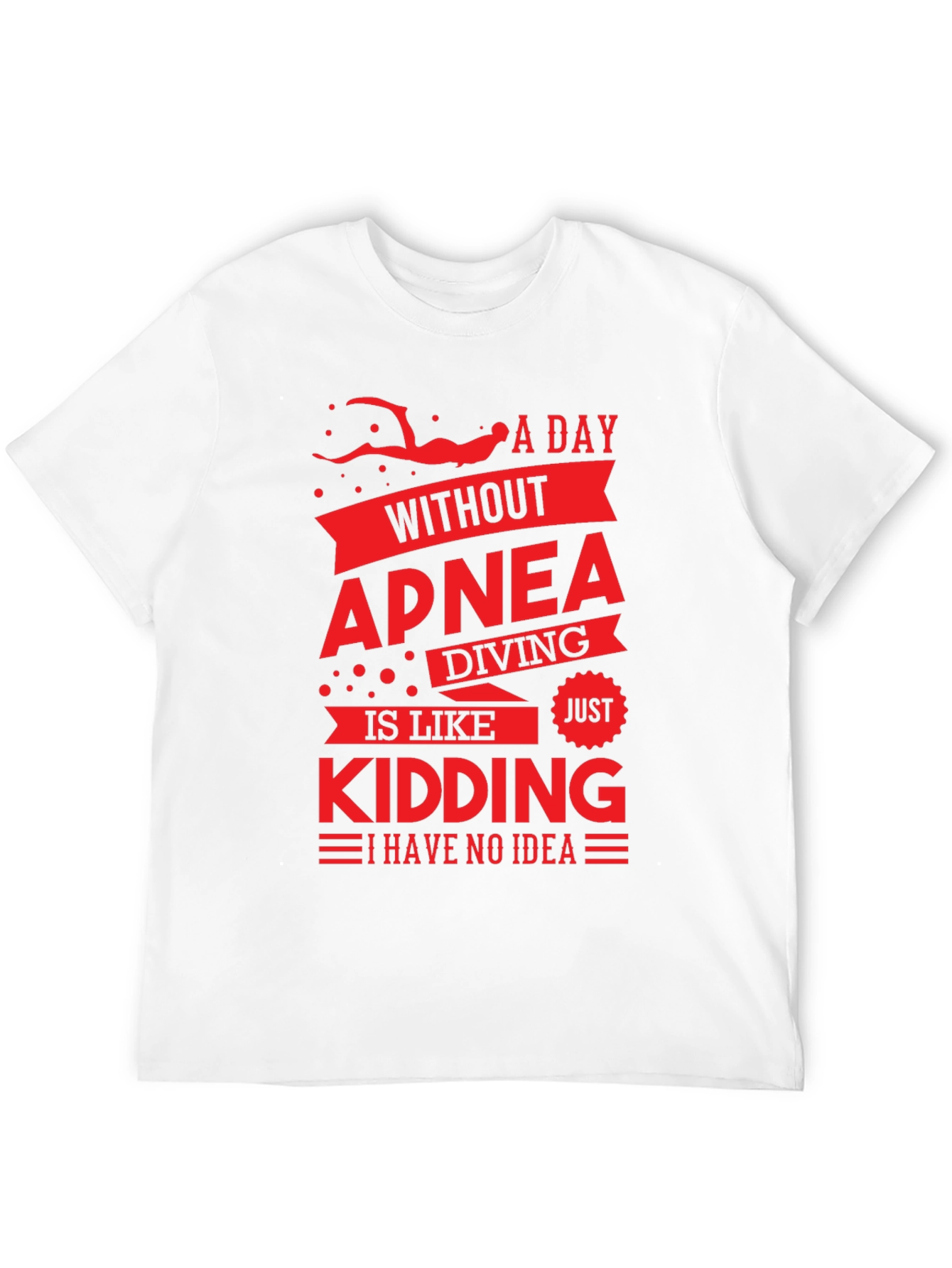 Apnea Diving T-Shirt - Funny Diver Gift