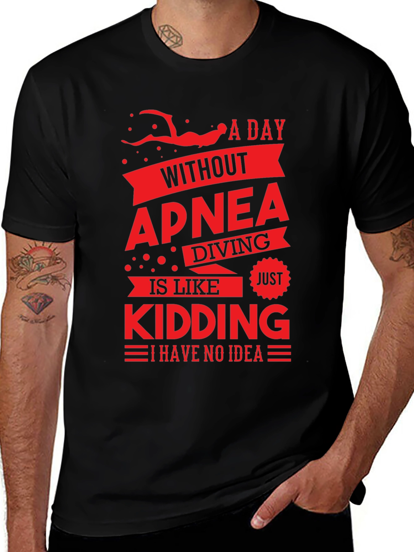 Apnea Diving T-Shirt - Funny Diver Gift