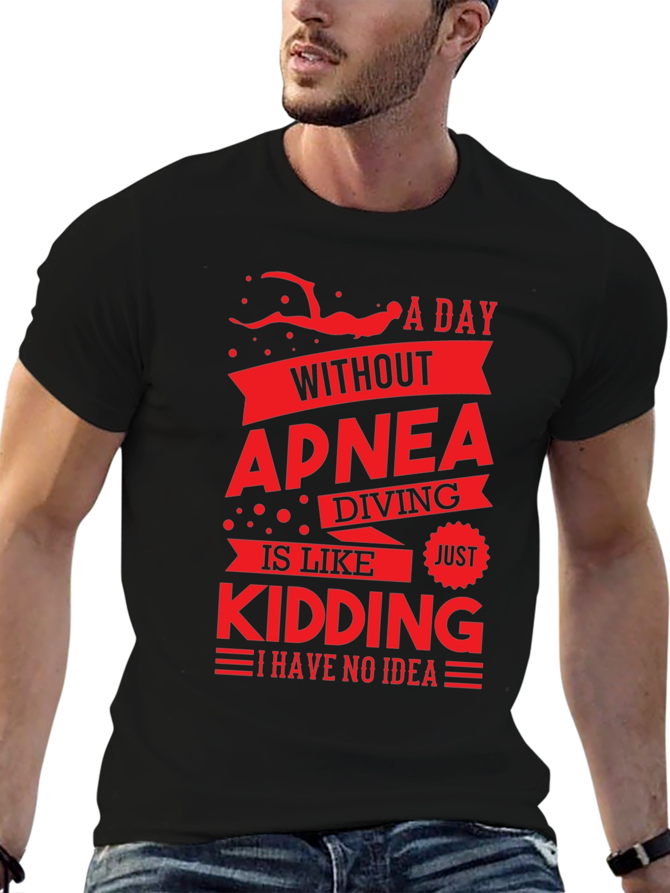 Apnea Diving T-Shirt - Funny Diver Gift