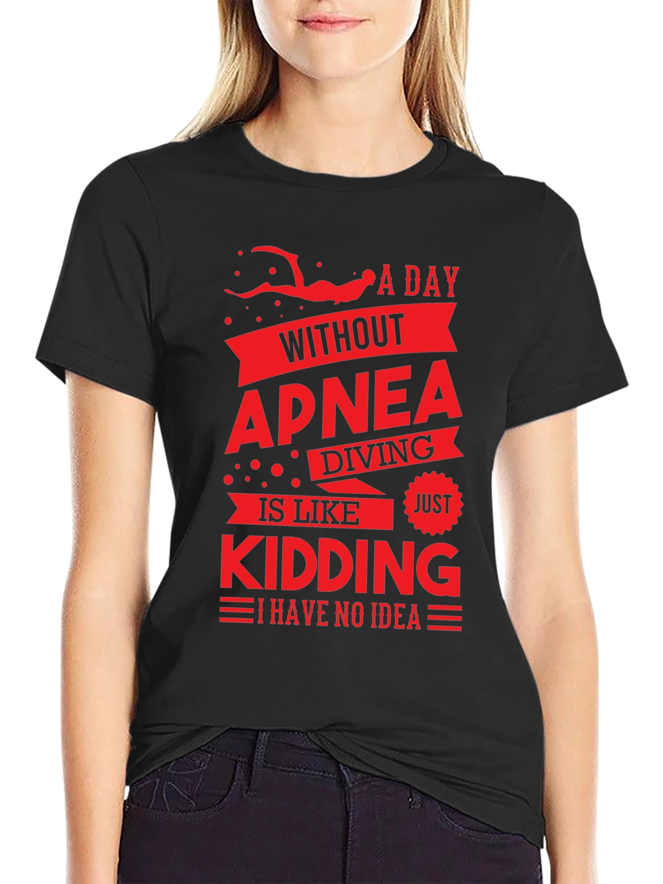 Apnea Diving T-Shirt - Funny Diver Gift