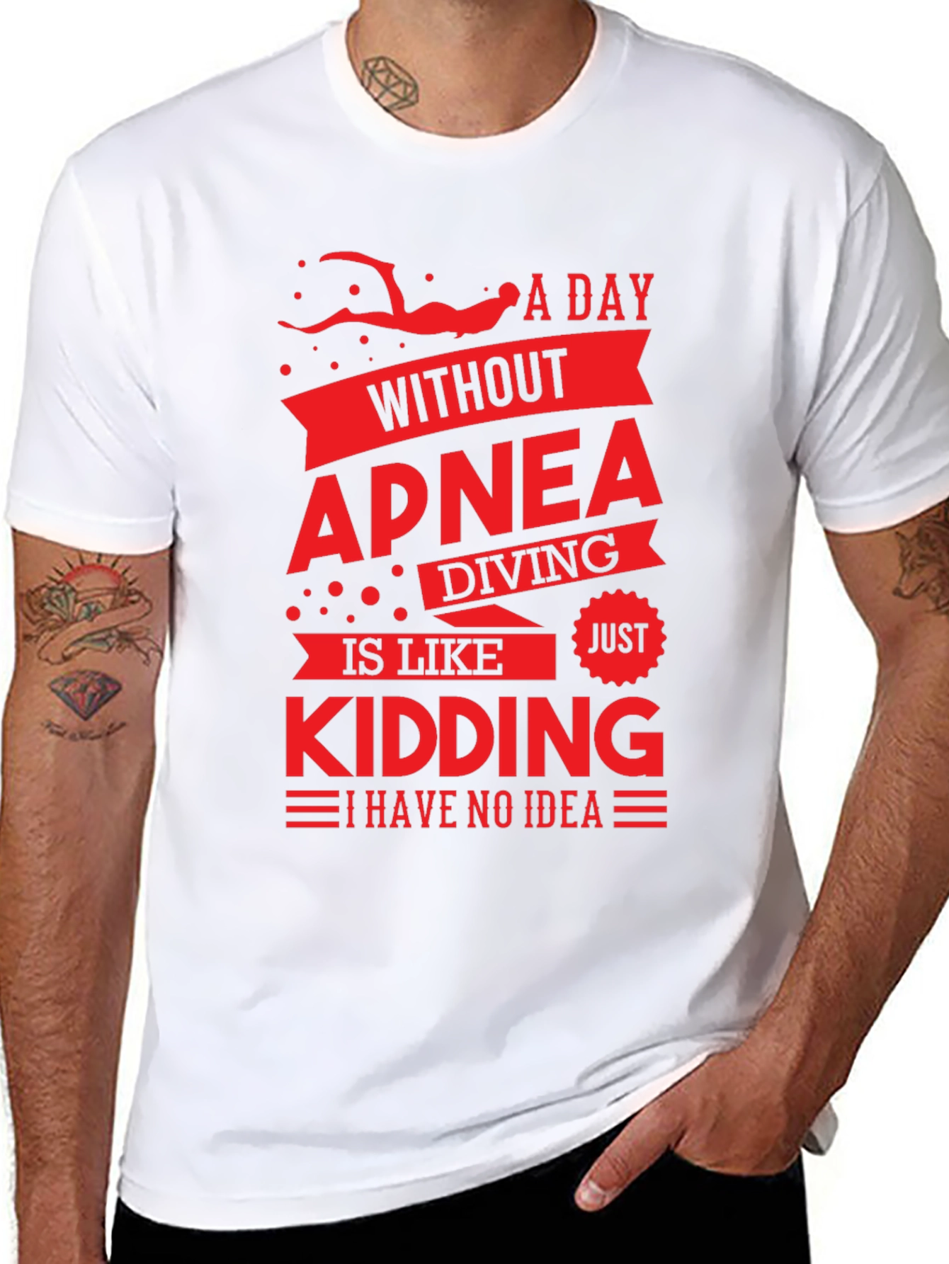 Apnea Diving T-Shirt - Funny Diver Gift