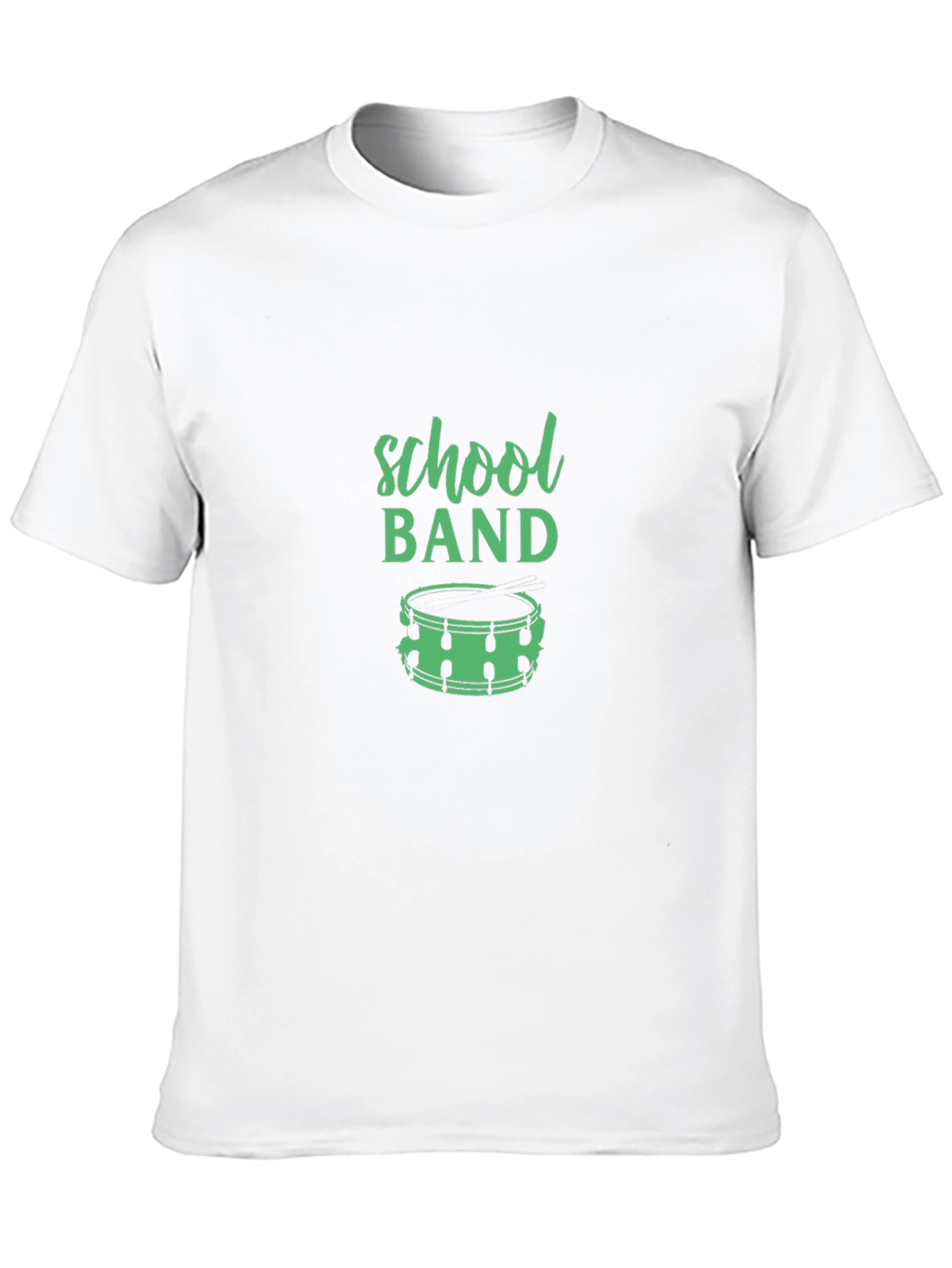 School Band Drummer Graphic Tee - Black