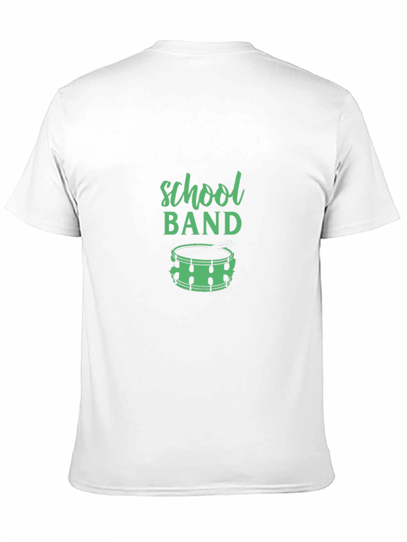 School Band Drummer Graphic Tee - Black