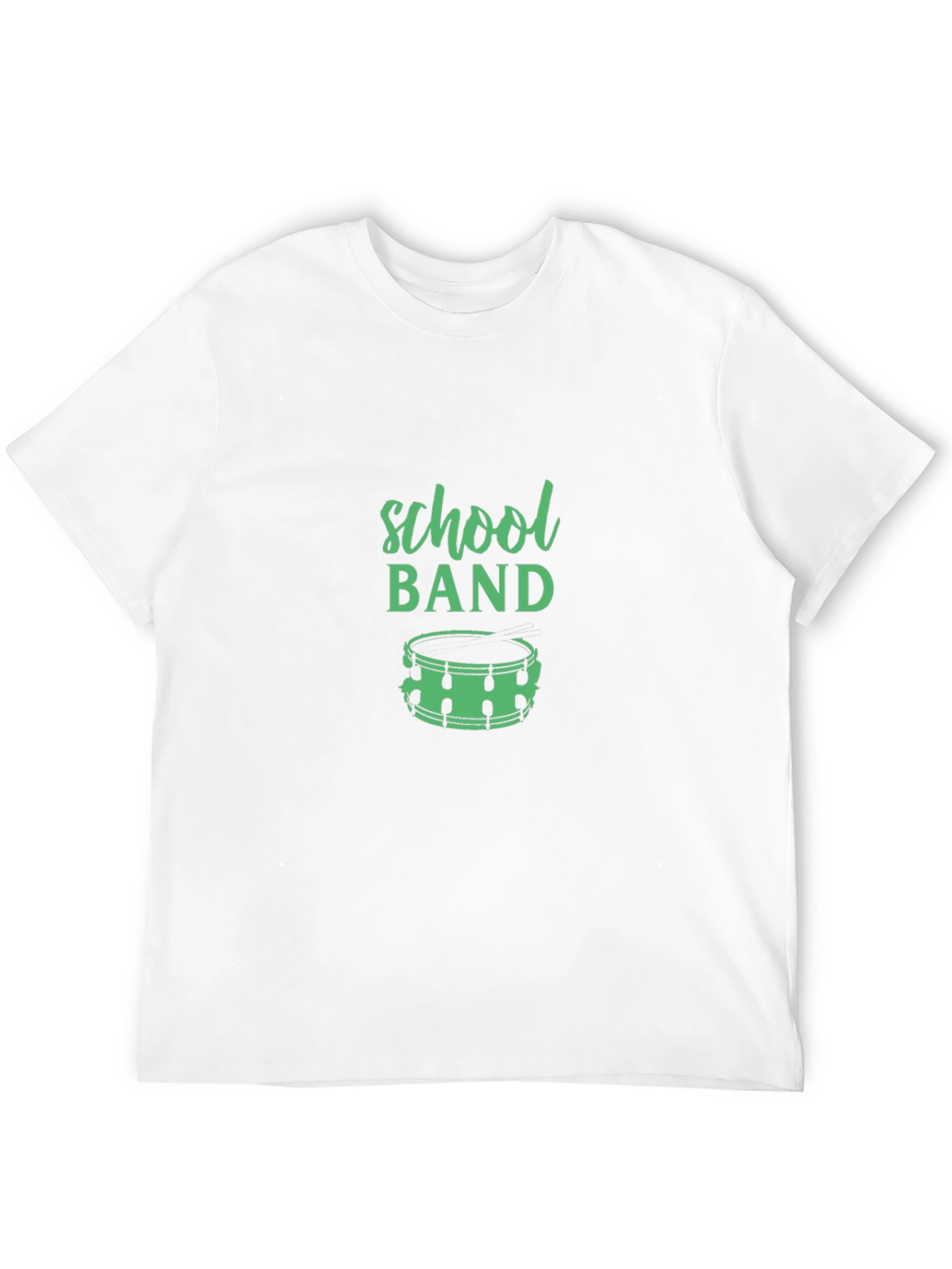 School Band Drummer Graphic Tee - Black