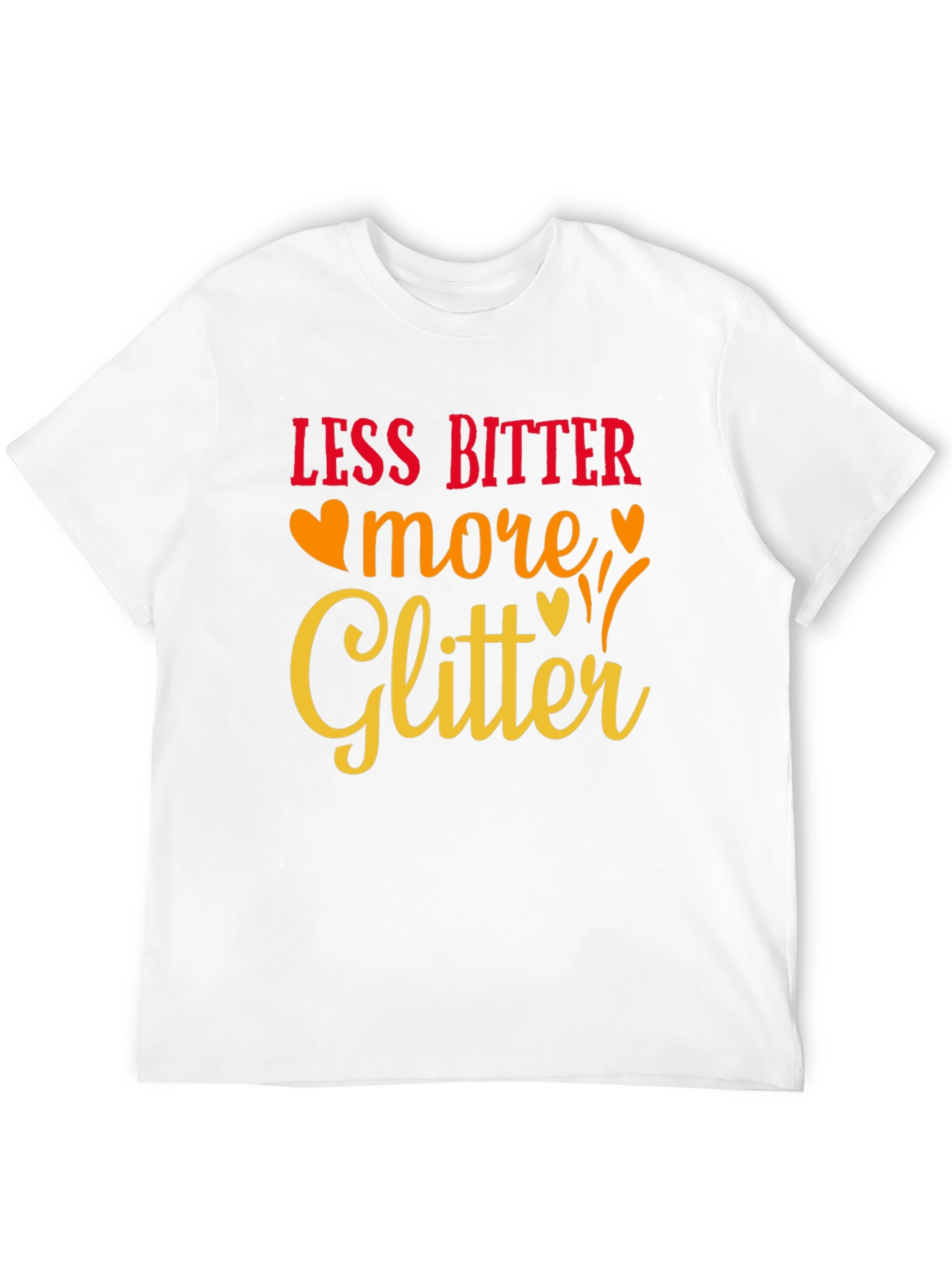 Less Bitter More Glitter Black Graphic Tee