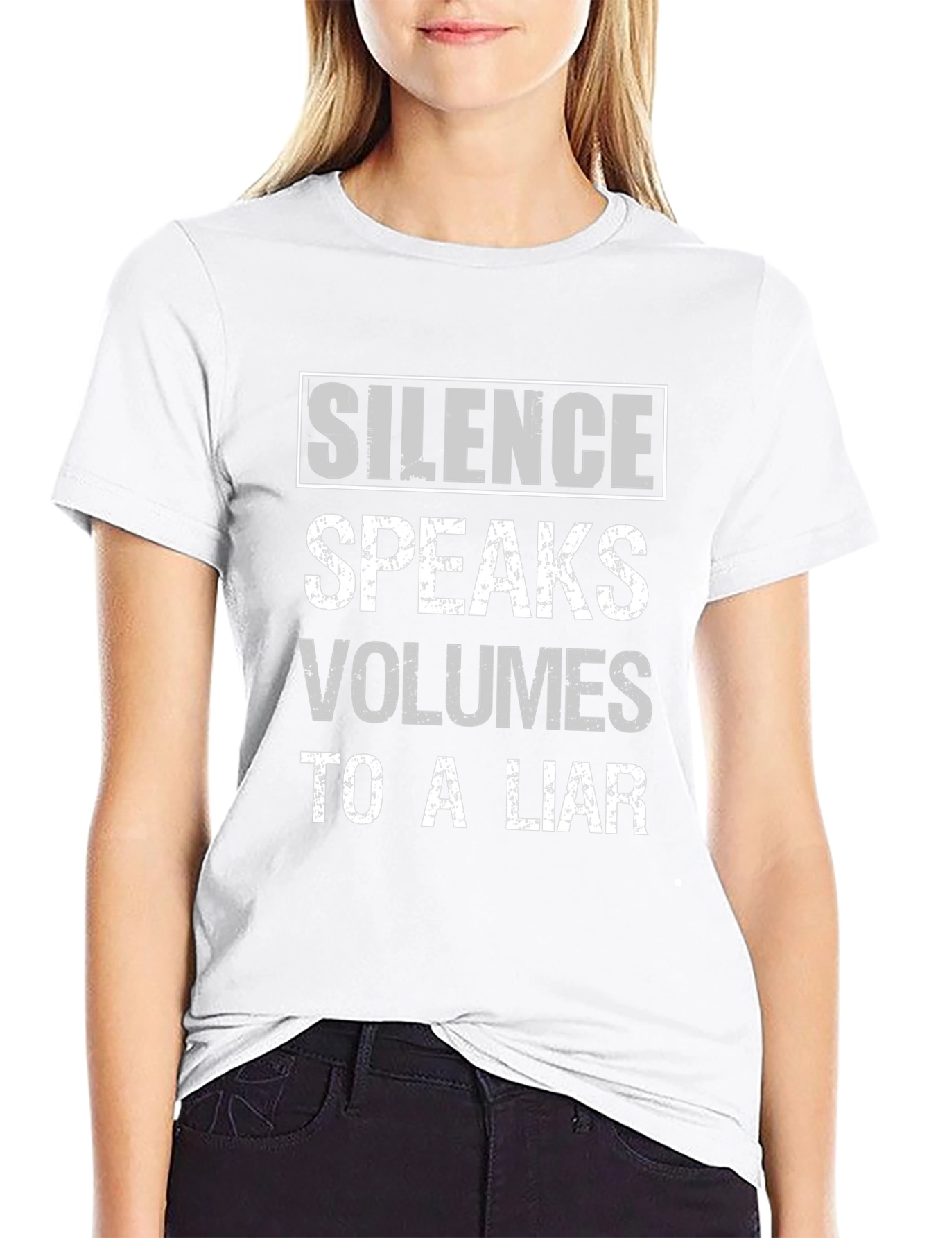 Silence Speaks Volumes Graphic T-Shirt