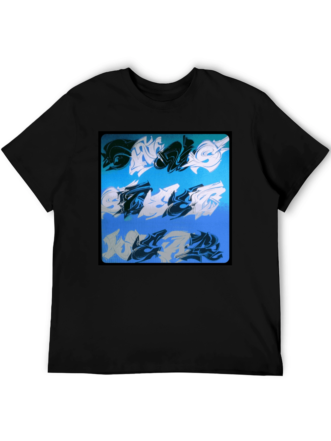 Abstract Graffiti Art Black Tee