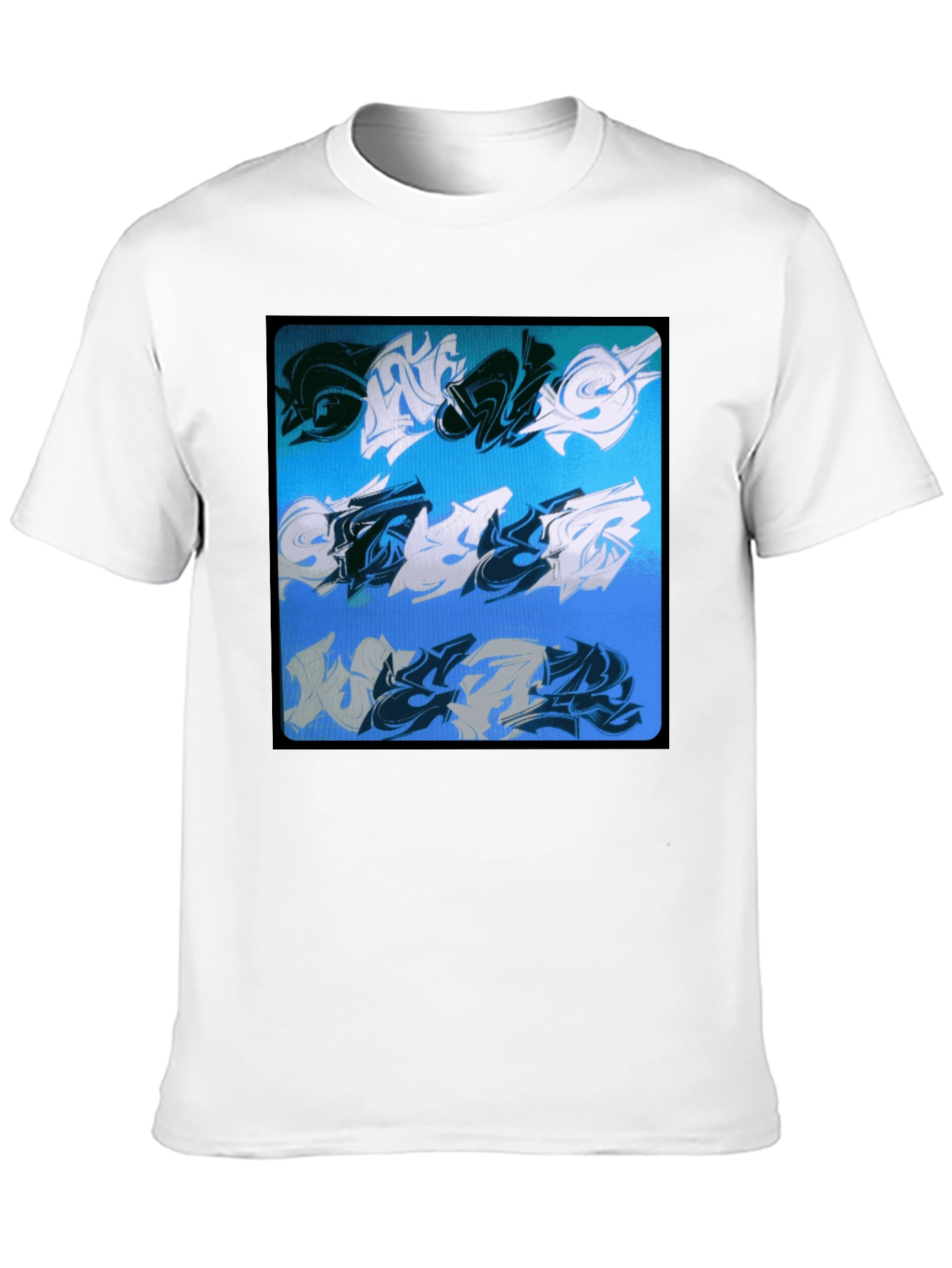 Abstract Graffiti Art Black Tee