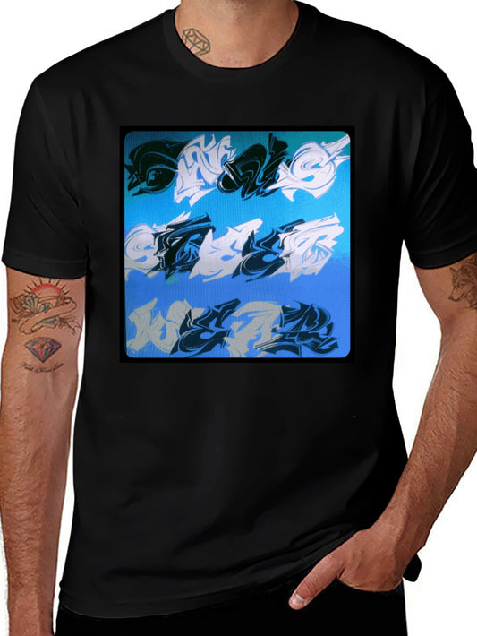 Abstract Graffiti Art Black Tee