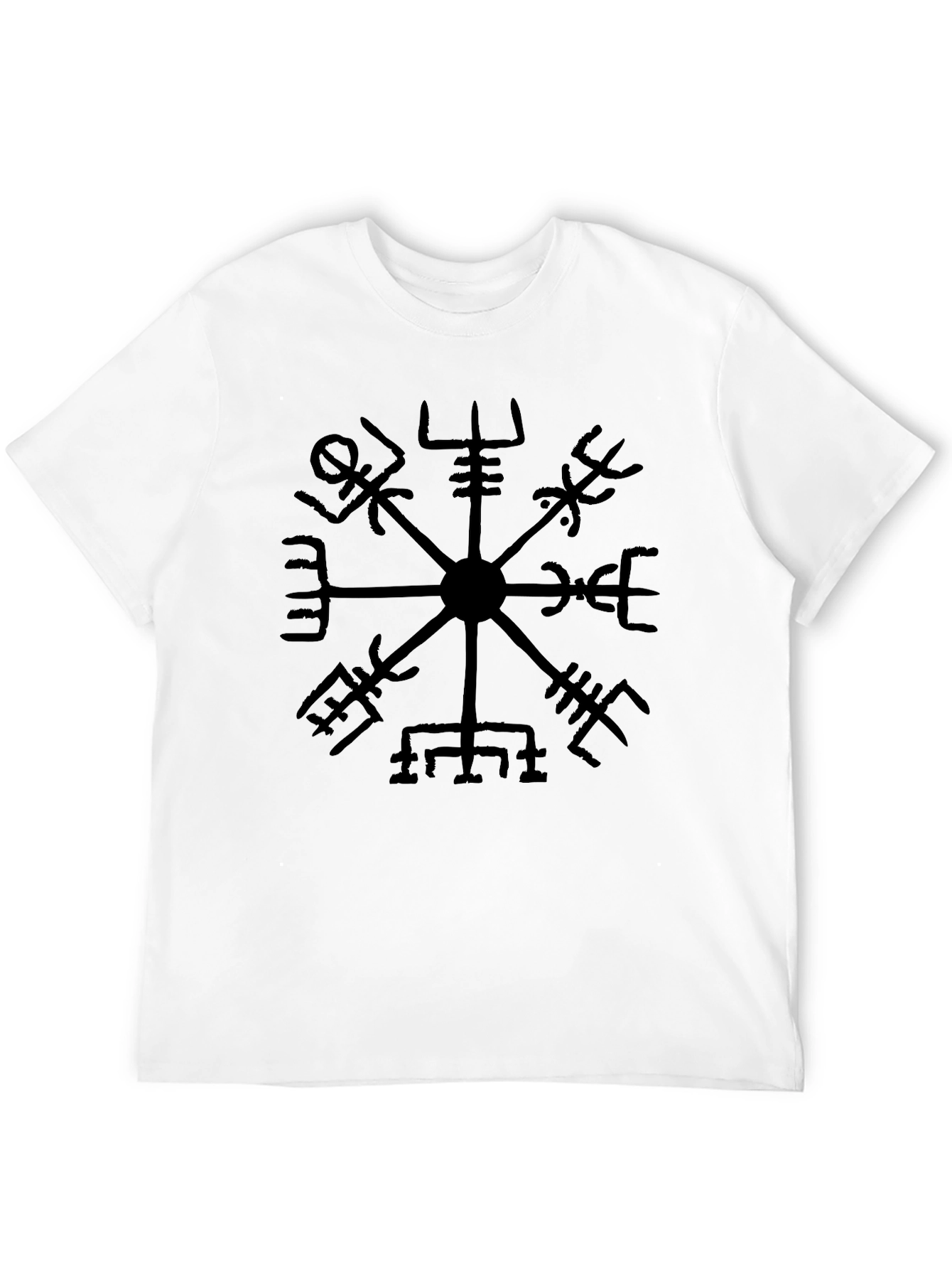 Vegvisir Compass T-Shirt - Norse Viking Runes