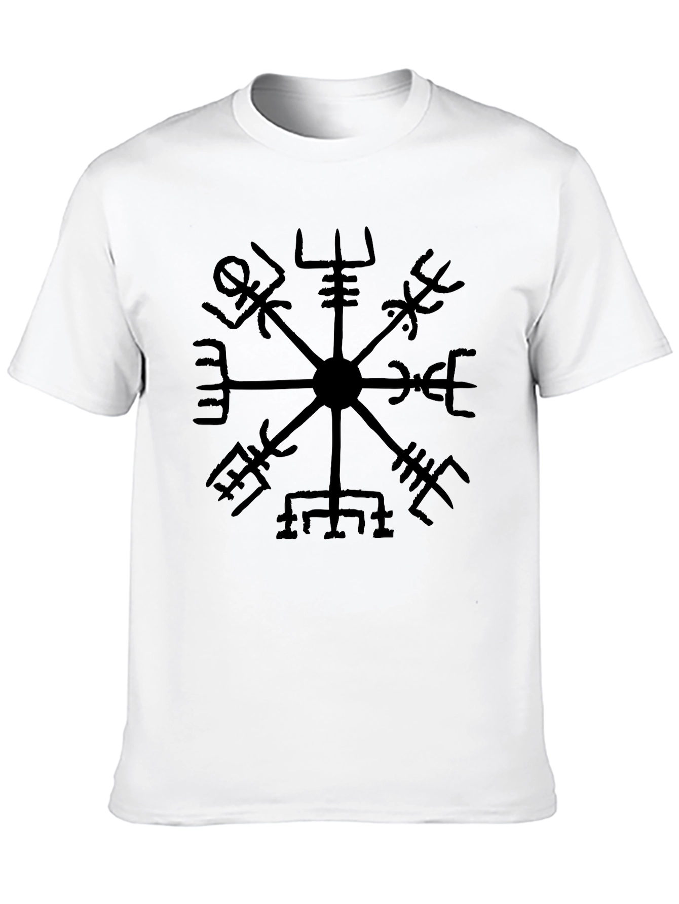 Vegvisir Compass T-Shirt - Norse Viking Runes