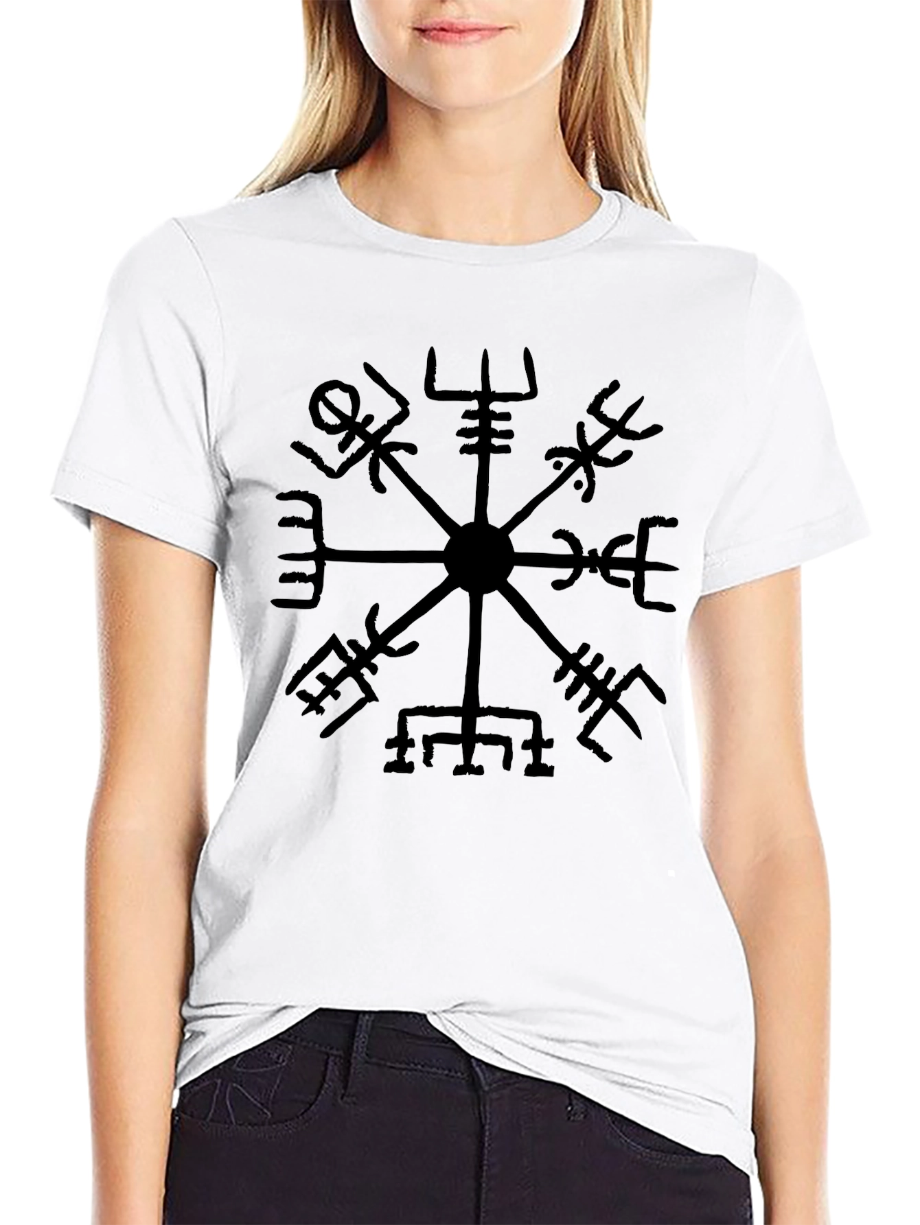 Vegvisir Compass T-Shirt - Norse Viking Runes