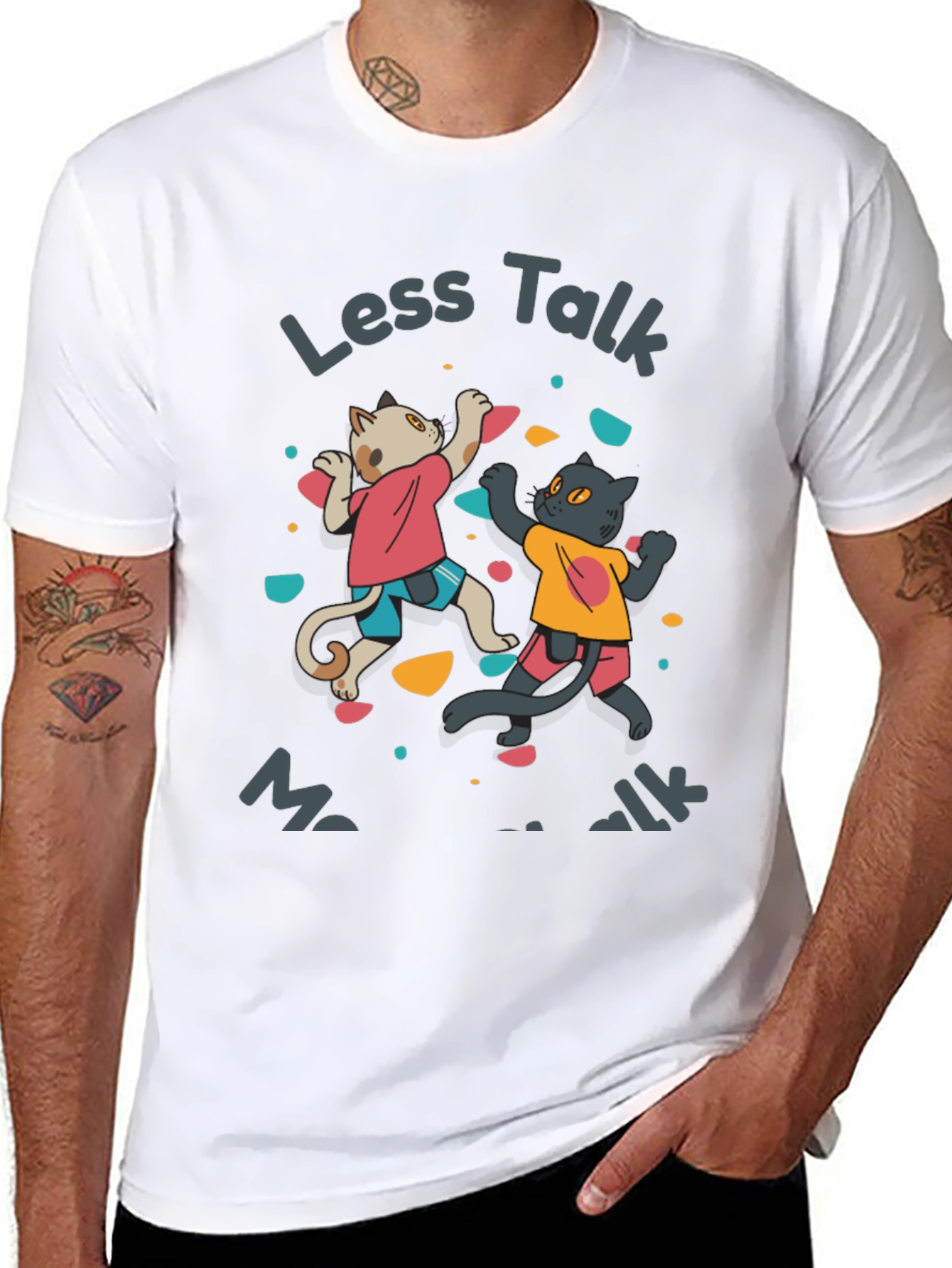 Less Talk More Chalk Graphic Tee