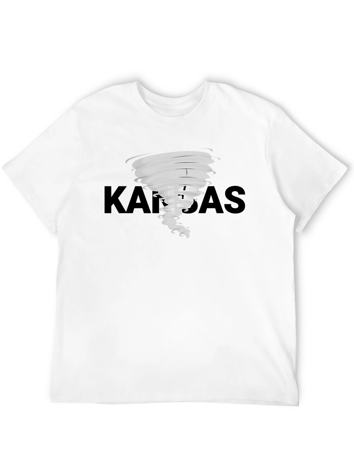 Kansas Tornado Graphic Black T-Shirt