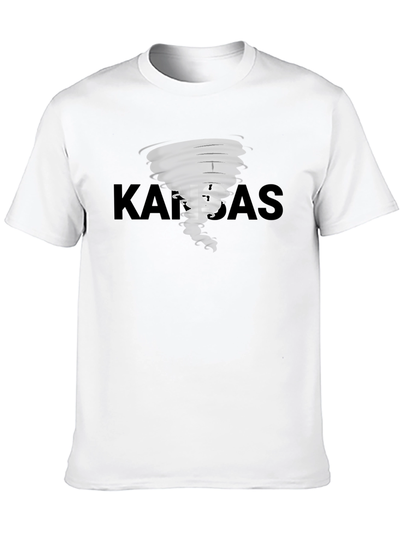 Kansas Tornado Graphic Black T-Shirt
