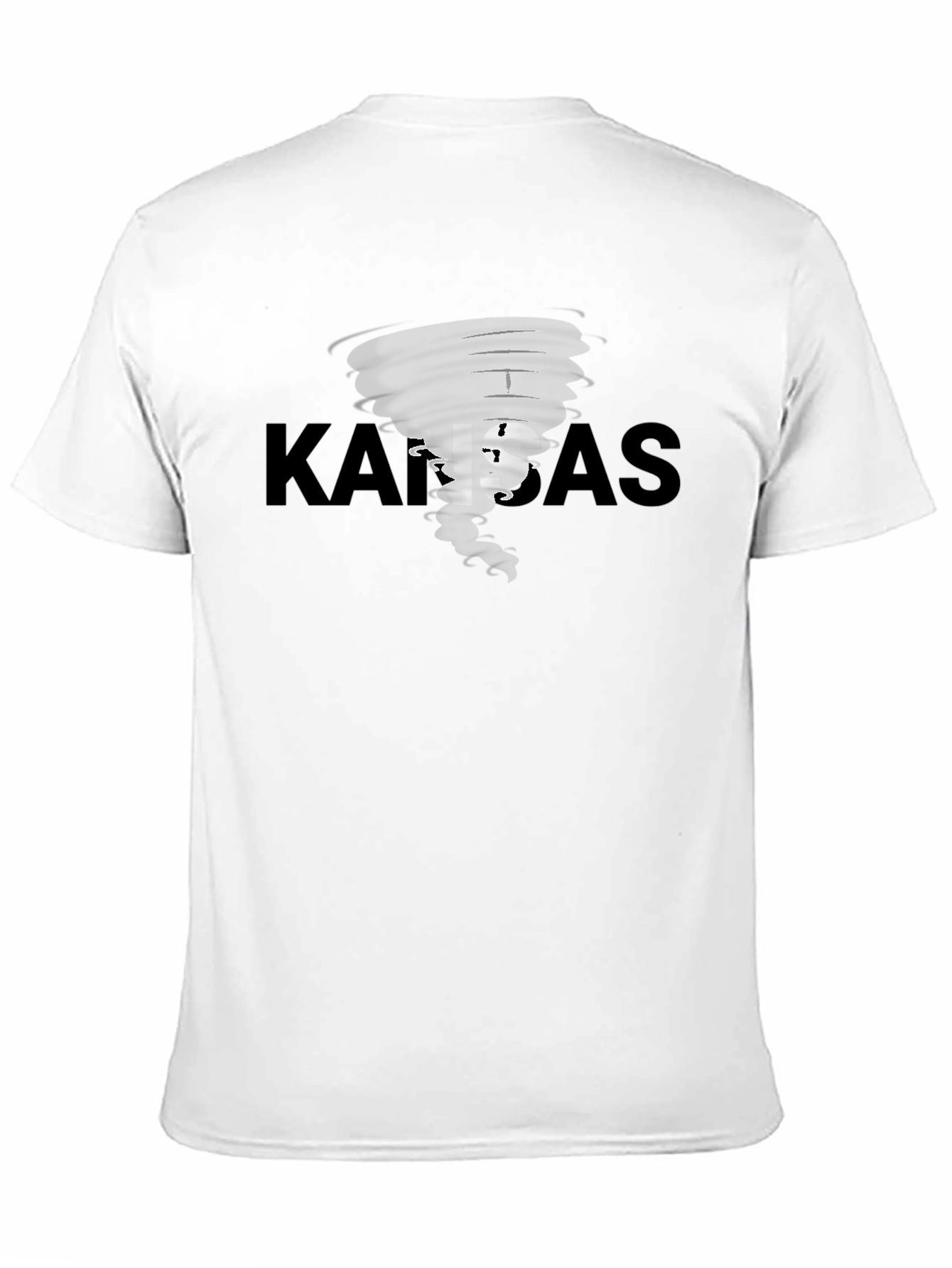 Kansas Tornado Graphic Black T-Shirt