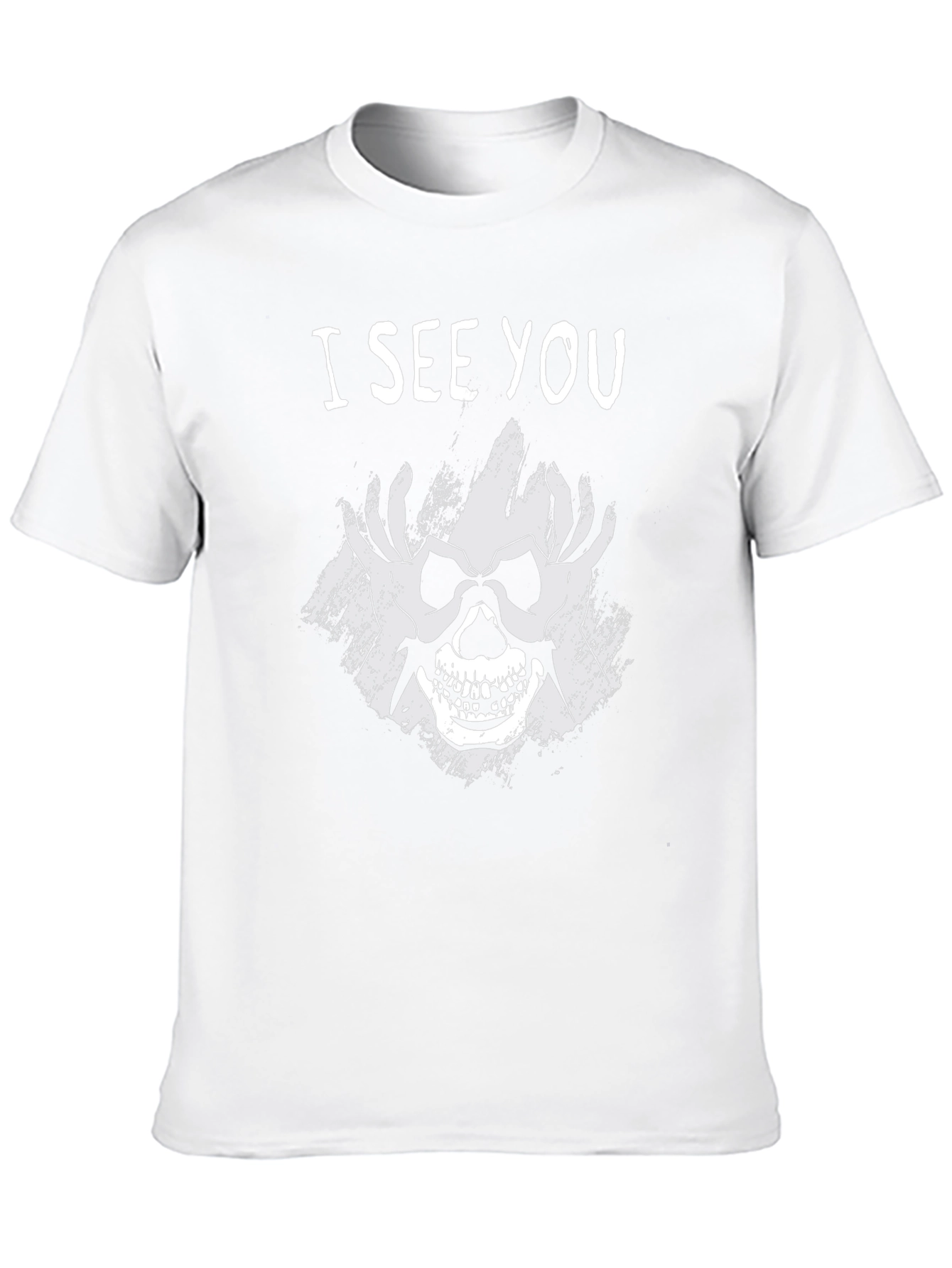 I See You Skull Graphic Tee - Black