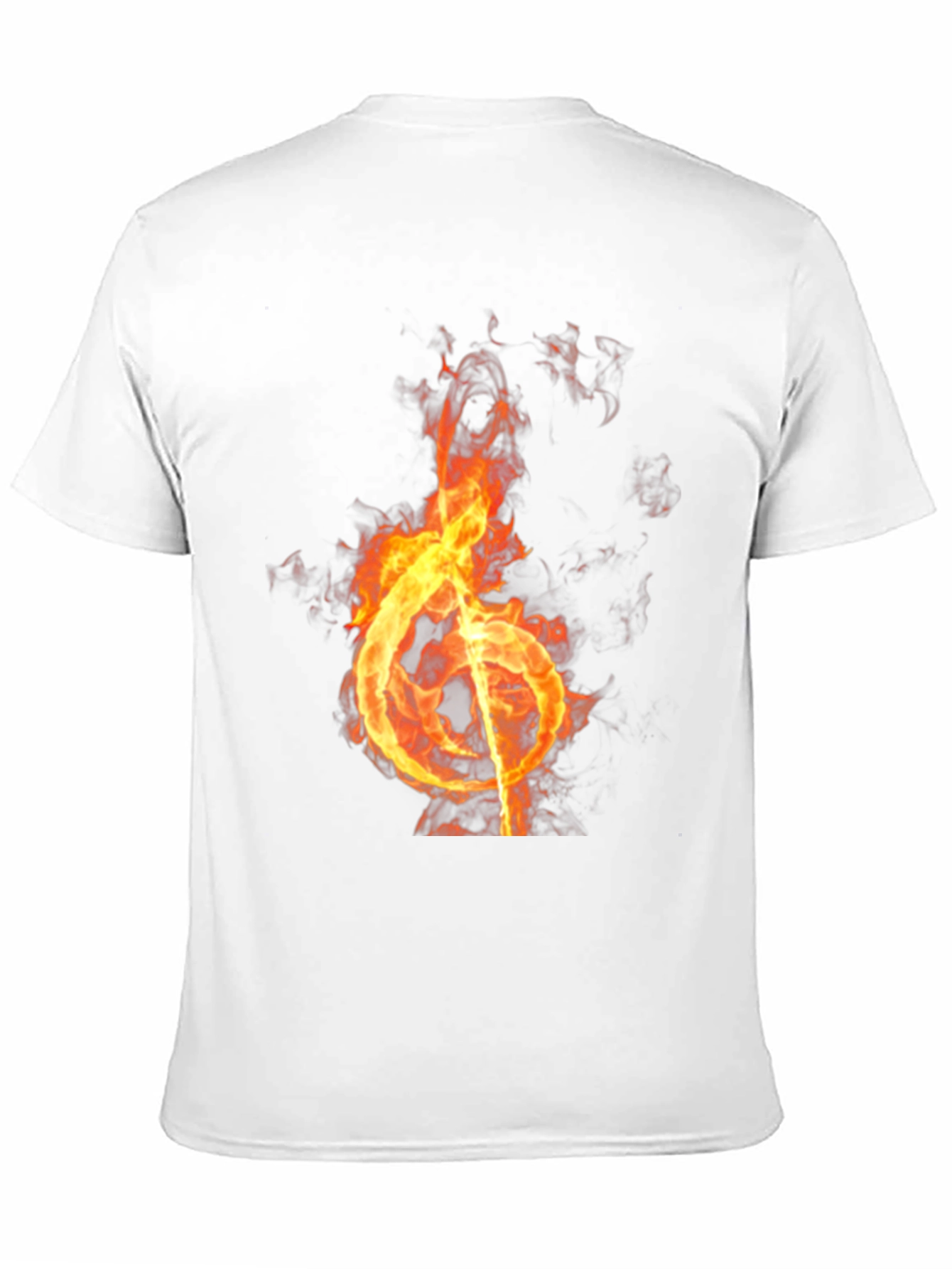 Burning Note Graphic Tee - Black T-Shirt