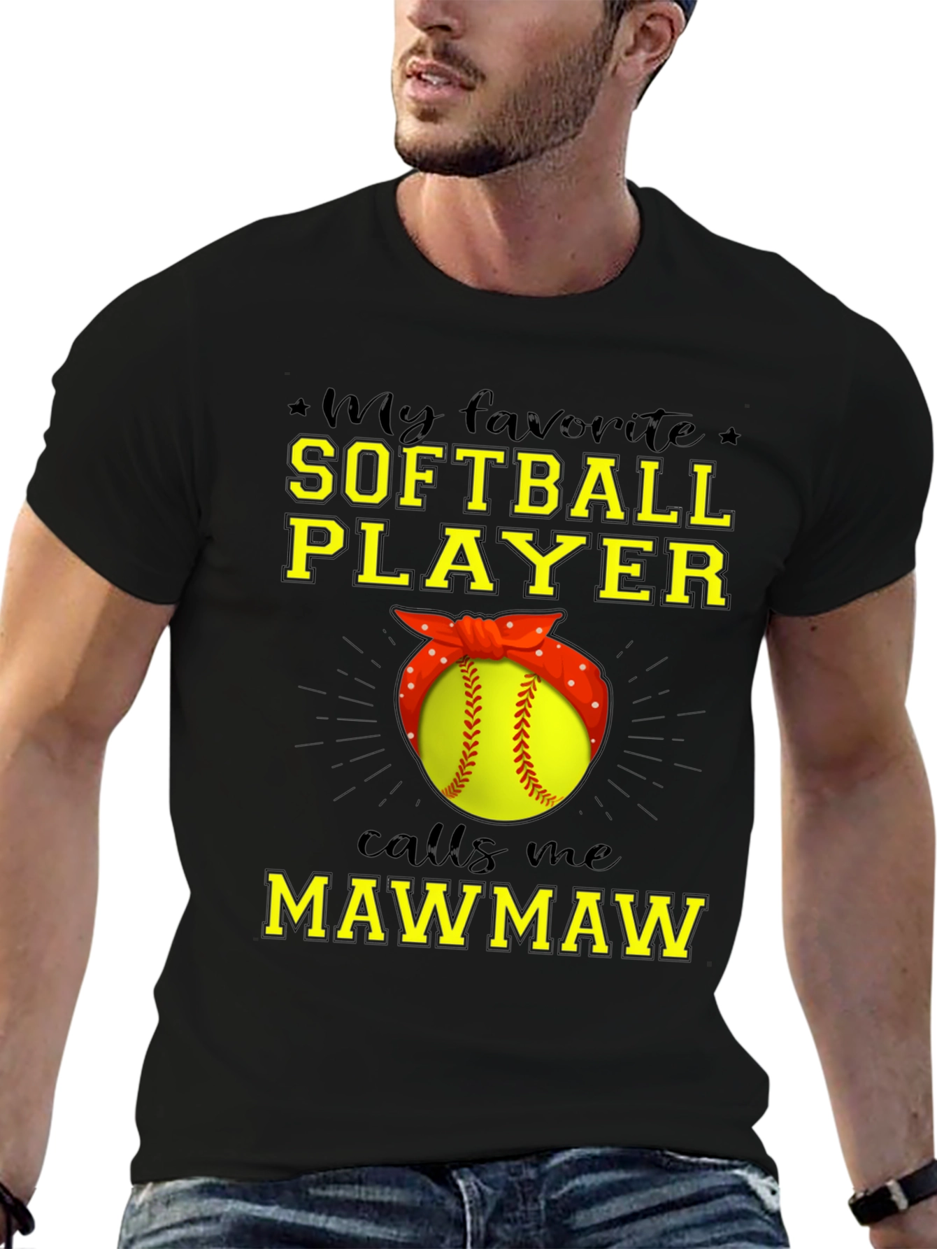 Softball Mawmaw T-Shirt - Gift for Grandma