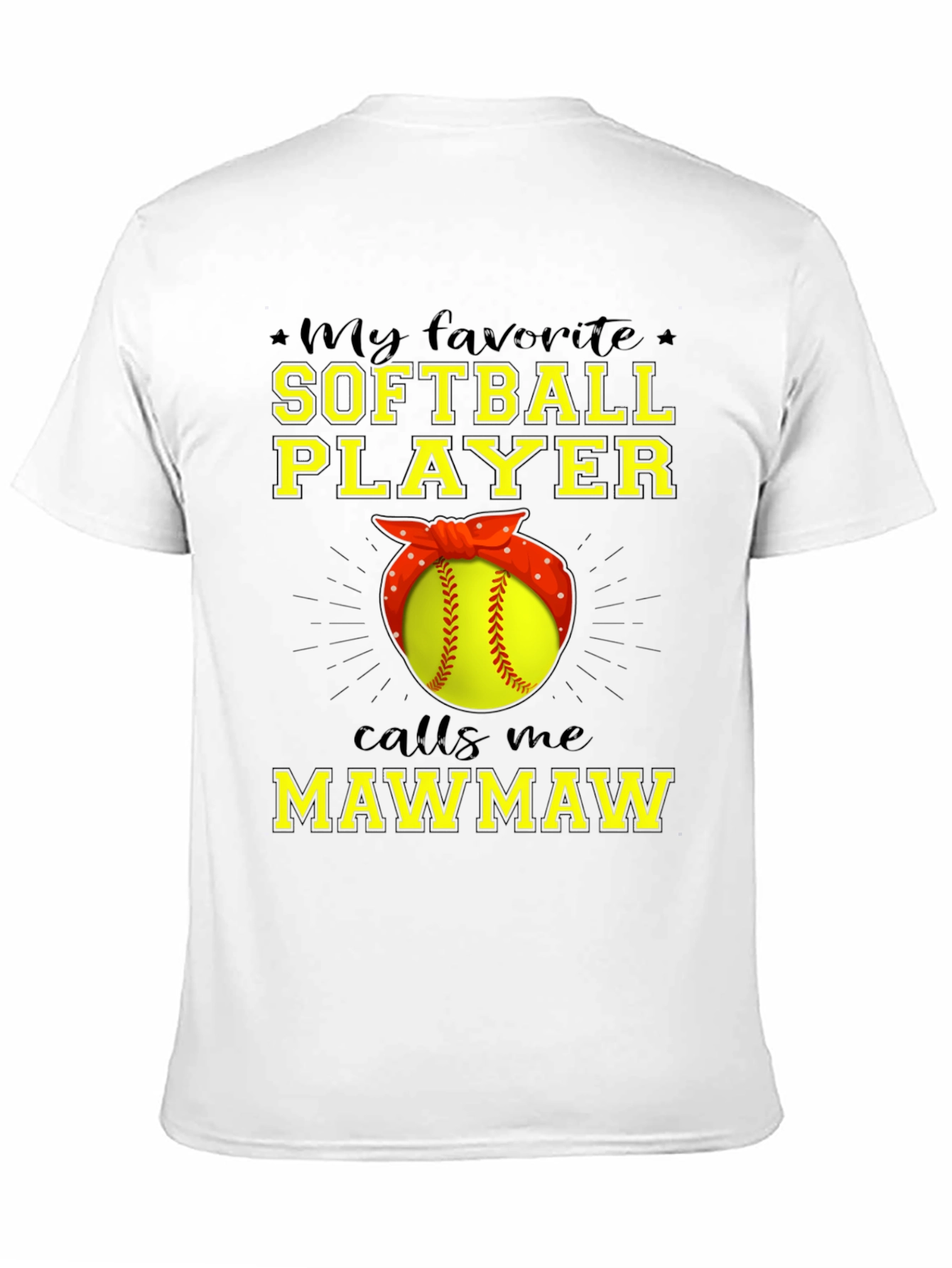 Softball Mawmaw T-Shirt - Gift for Grandma
