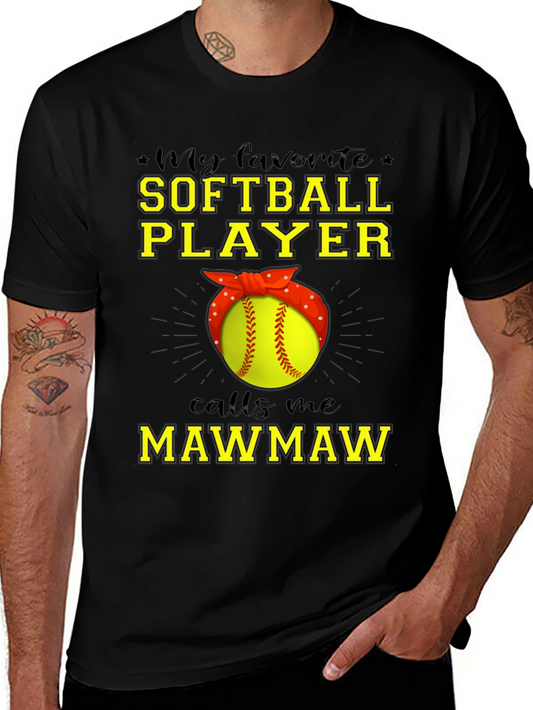 Softball Mawmaw T-Shirt - Gift for Grandma
