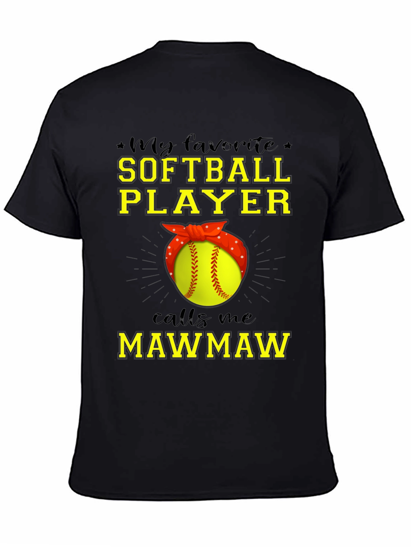 Softball Mawmaw T-Shirt - Gift for Grandma