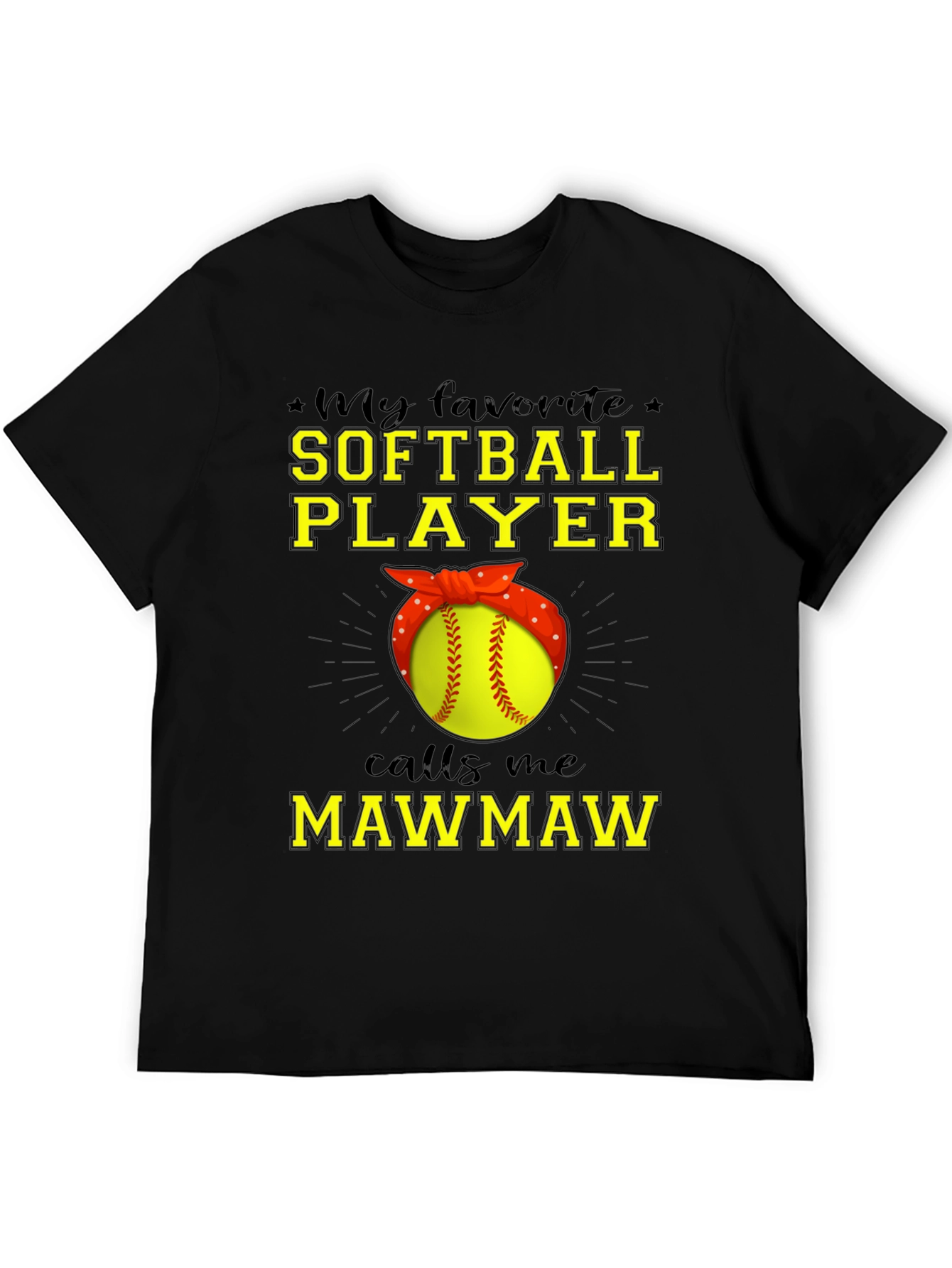 Softball Mawmaw T-Shirt - Gift for Grandma