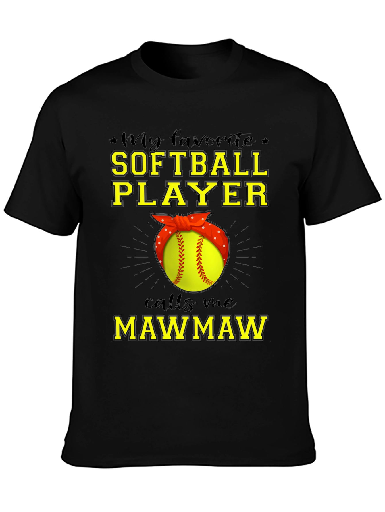 Softball Mawmaw T-Shirt - Gift for Grandma