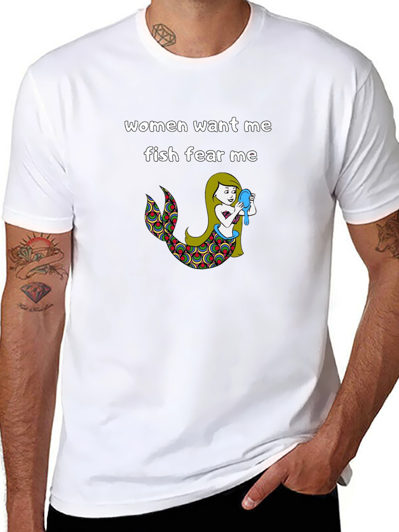 Women Want Me Fish Fear Me T-Shirt