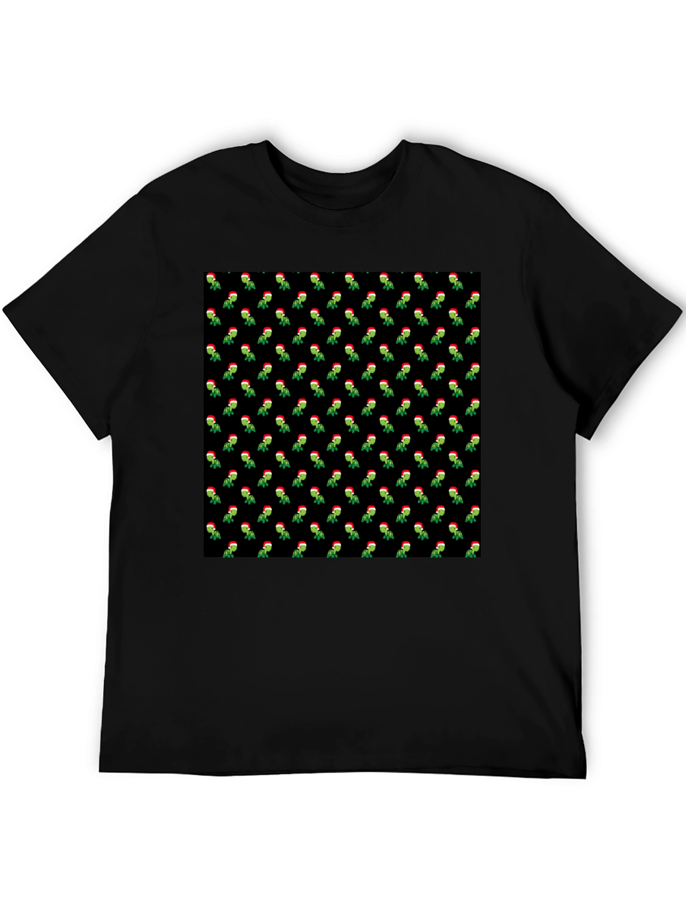 Festive Grinch Pattern T-Shirt