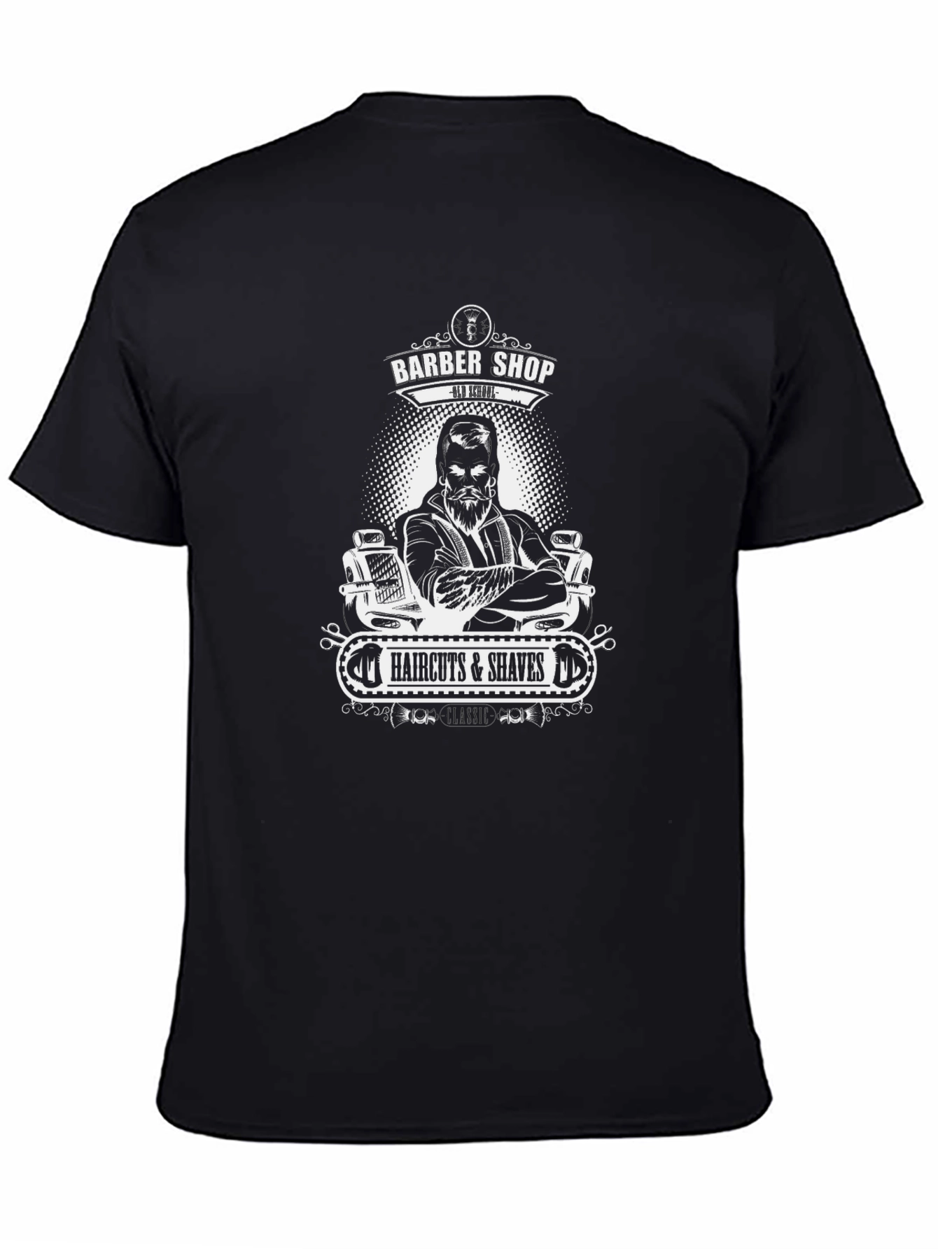 Barber Shop Haircuts & Shaves Graphic T-Shirt