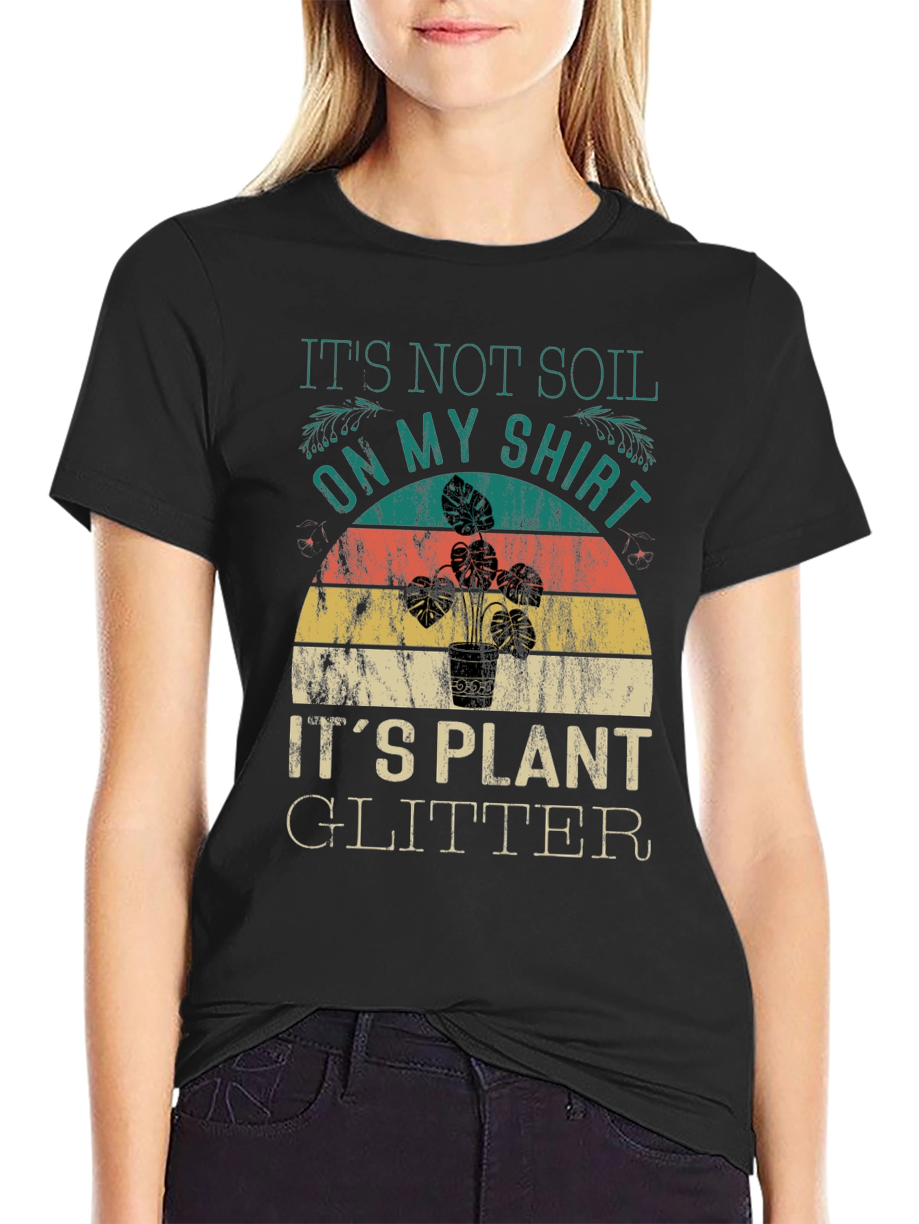 Plant Glitter Graphic Tee - Soil Shirt Alternative