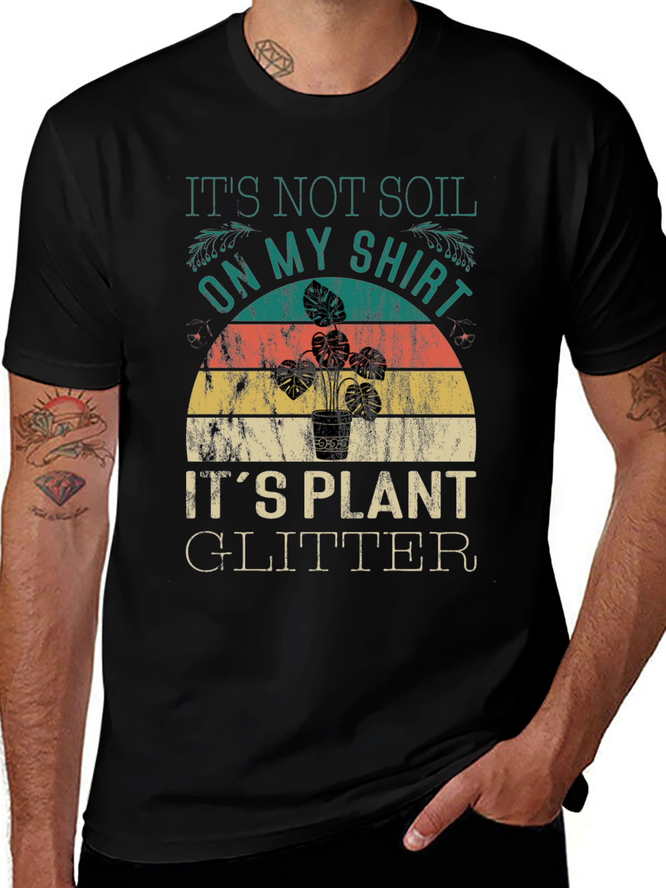 Plant Glitter Graphic Tee - Soil Shirt Alternative