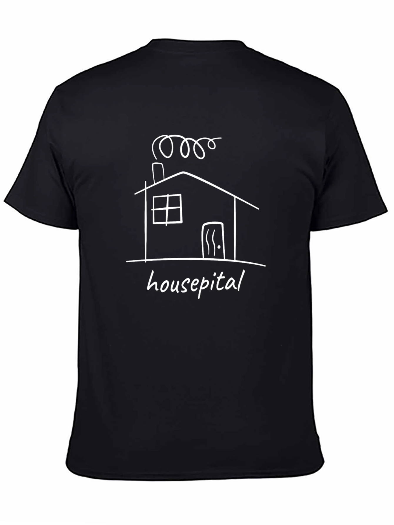 Housepital Black Graphic Tee
