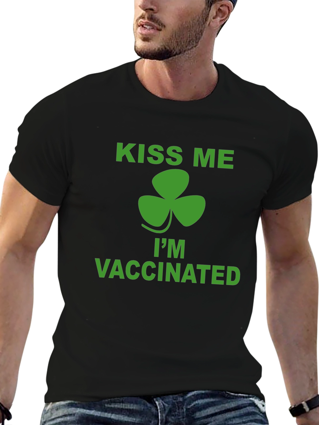 Kiss Me Im Vaccinated St. Patricks Day T-Shirt