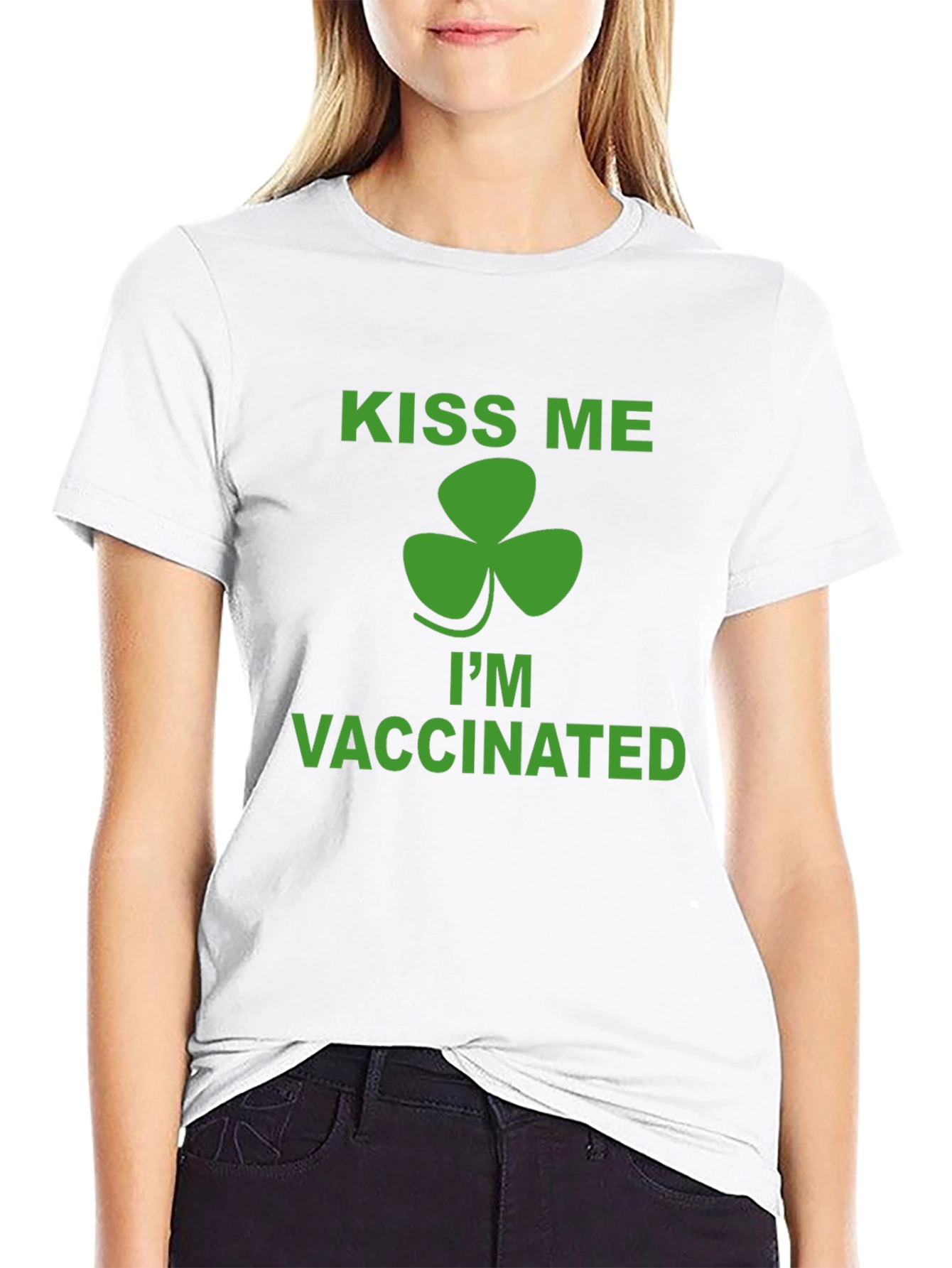 Kiss Me Im Vaccinated St. Patricks Day T-Shirt