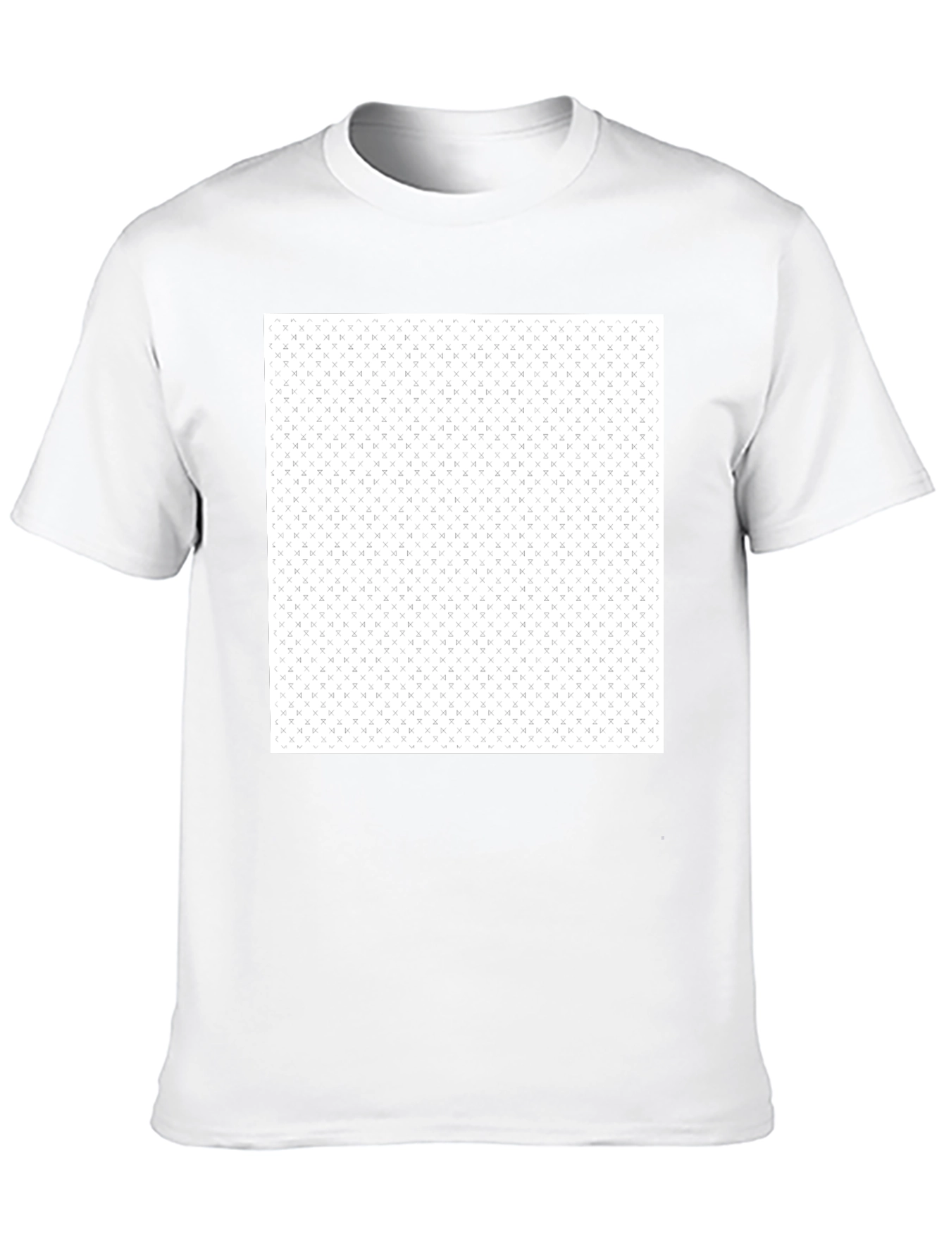 Modern Black T-Shirt with Geometric Pattern