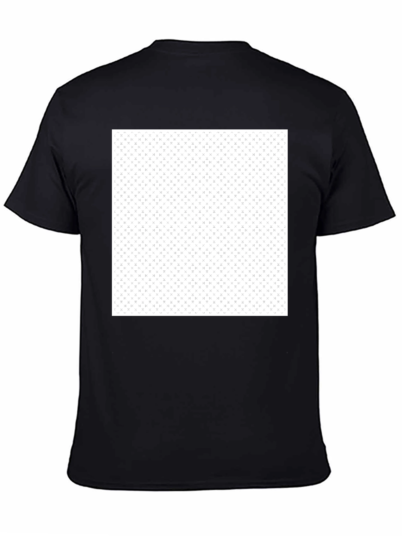 Modern Black T-Shirt with Geometric Pattern