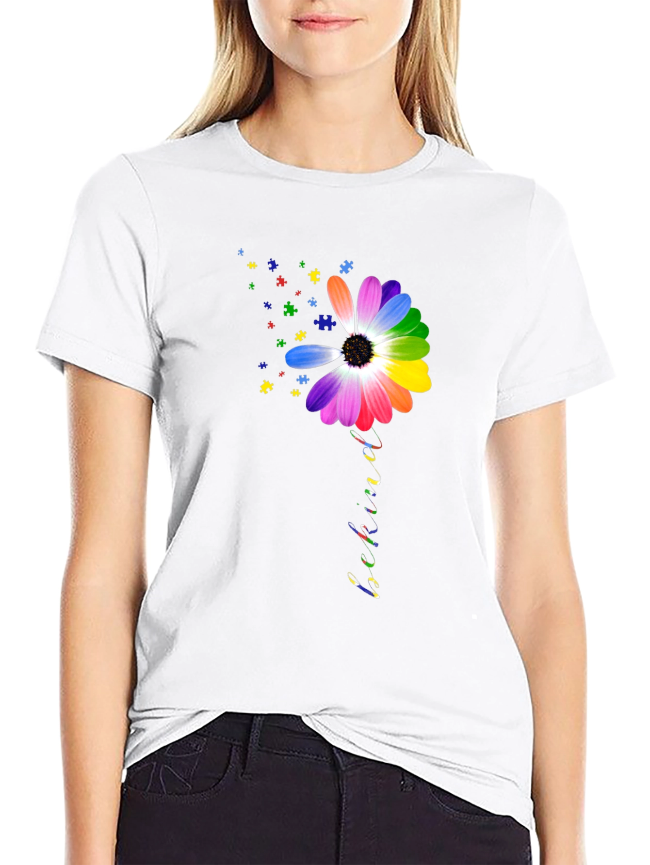 Be Kind Autism Awareness Flower T-Shirt