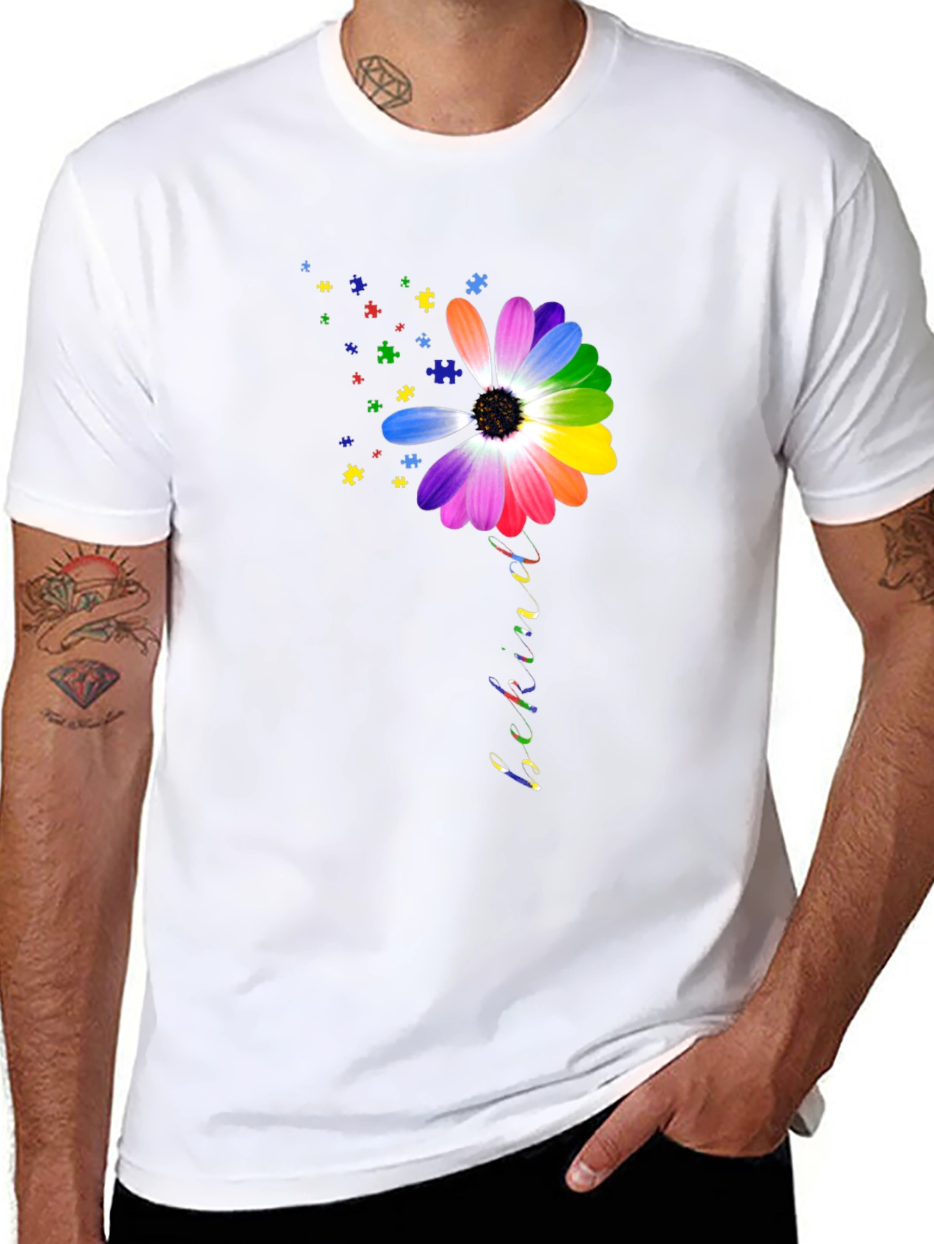 Be Kind Autism Awareness Flower T-Shirt