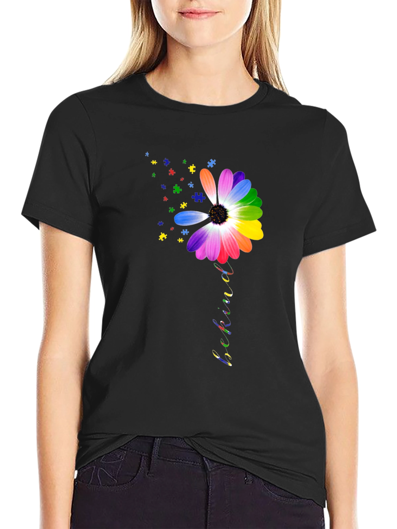 Be Kind Autism Awareness Flower T-Shirt