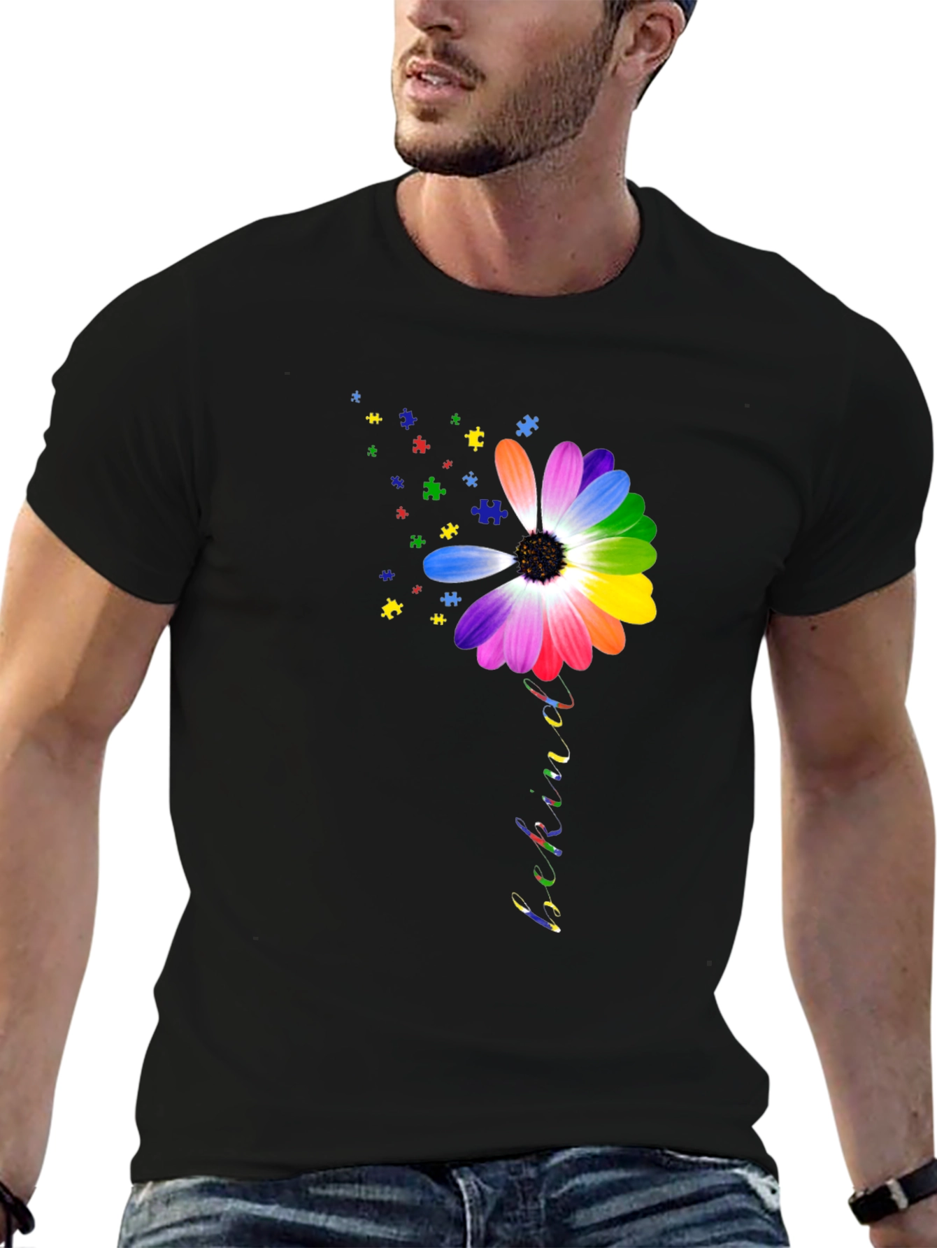 Be Kind Autism Awareness Flower T-Shirt
