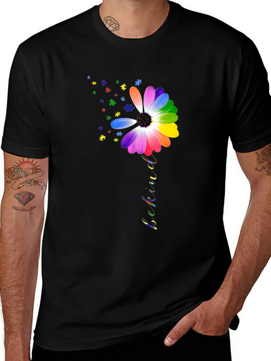 Be Kind Autism Awareness Flower T-Shirt