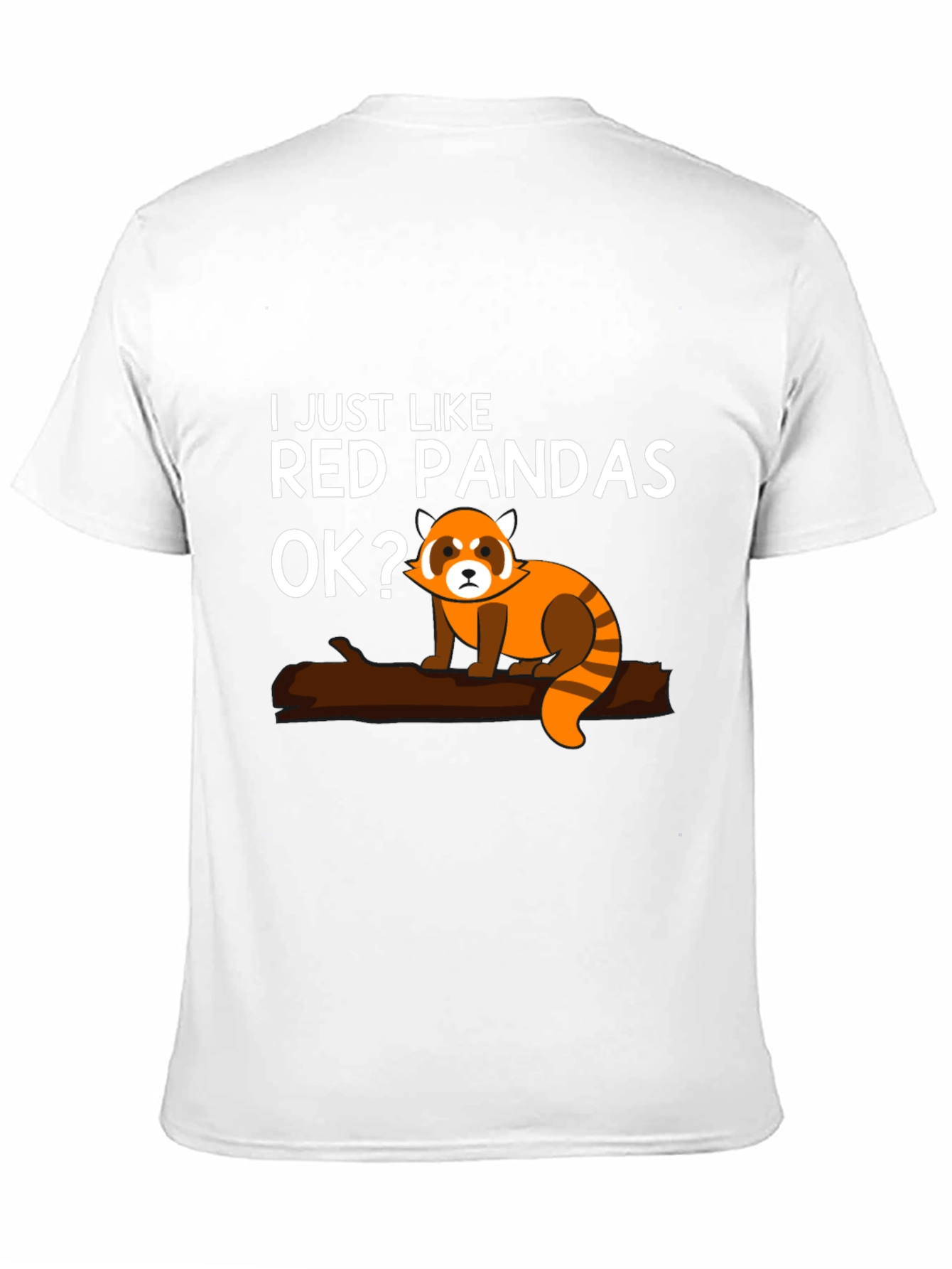 Red Panda Lover Black Graphic T-Shirt
