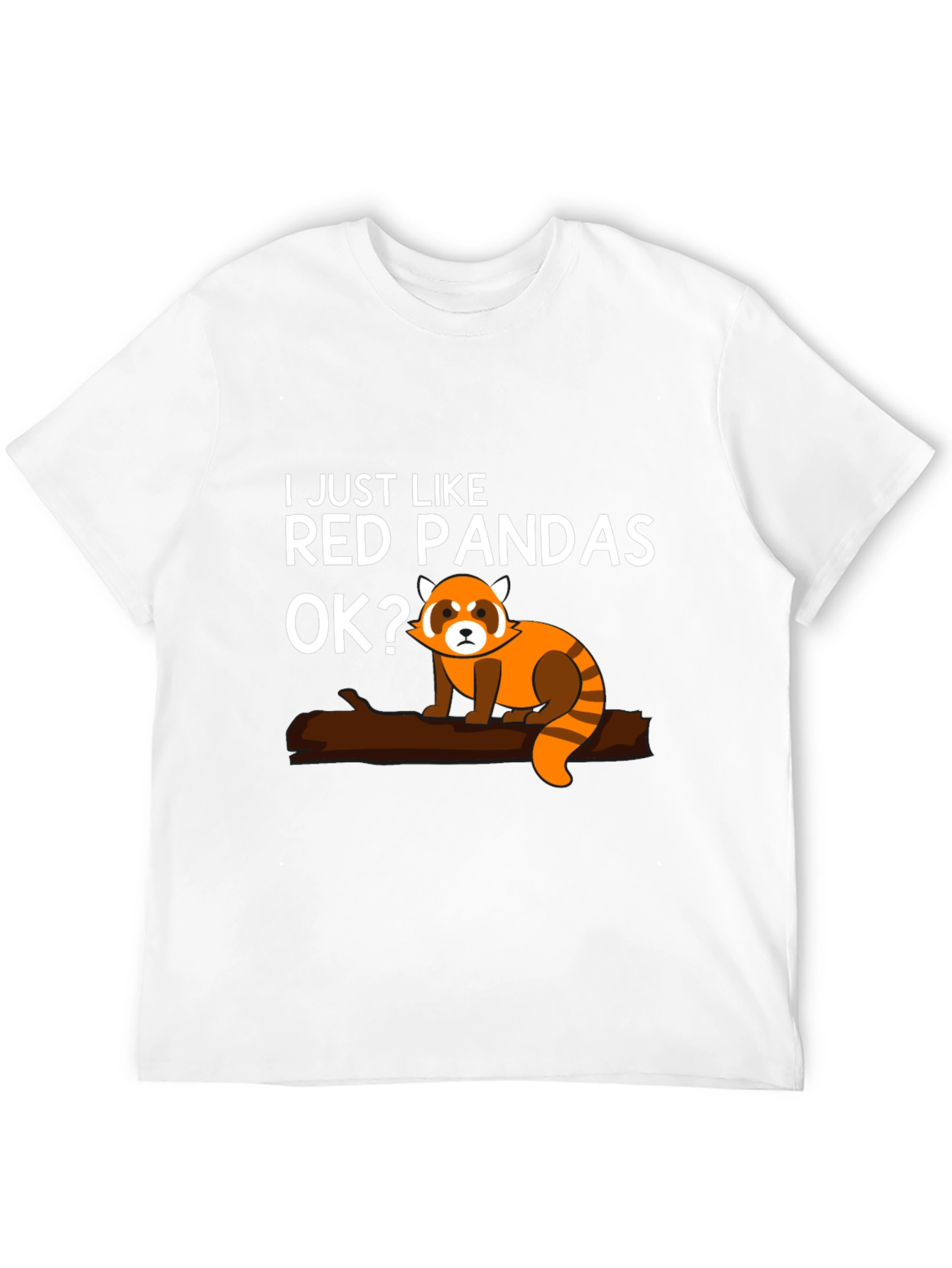 Red Panda Lover Black Graphic T-Shirt