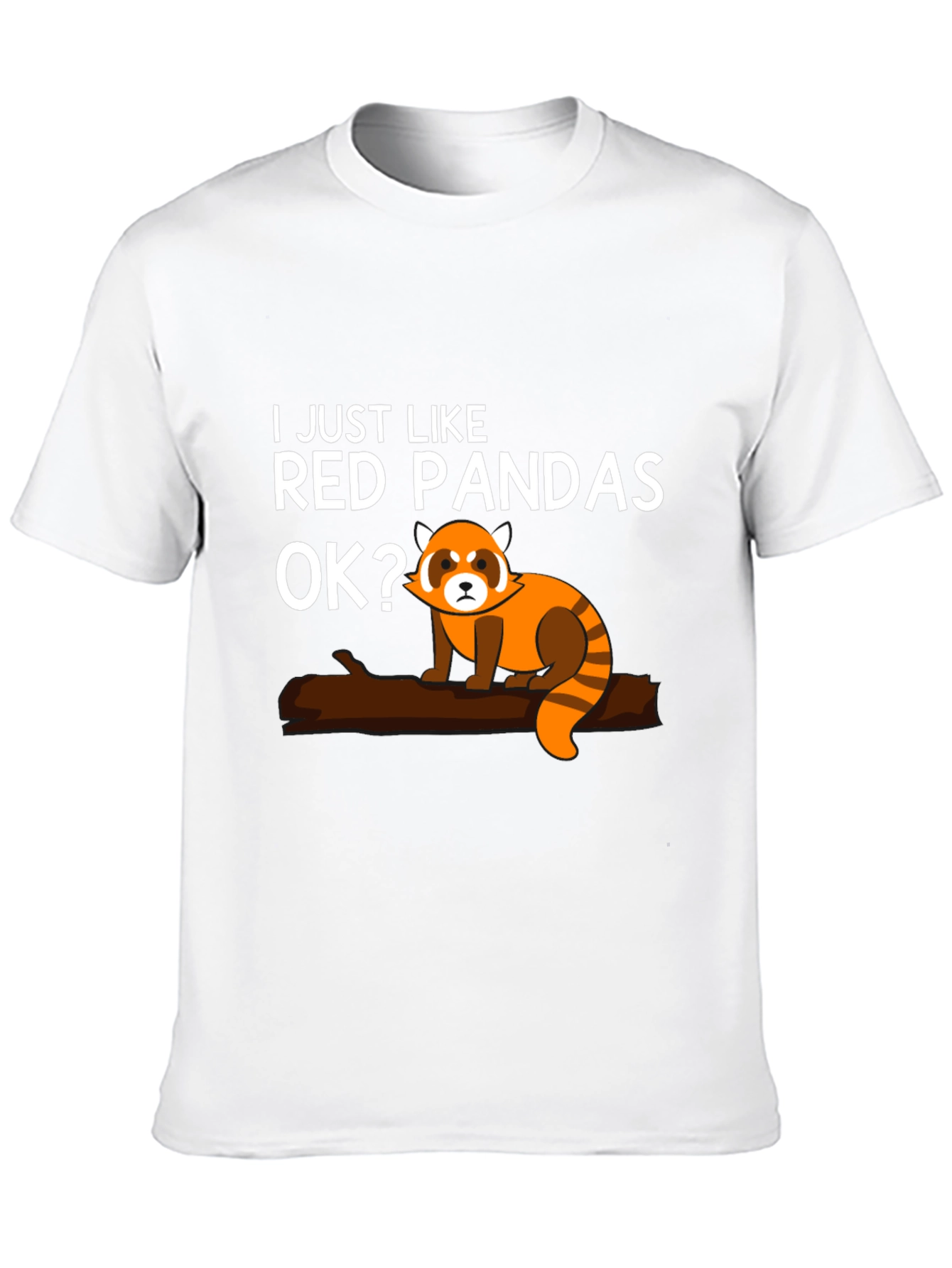 Red Panda Lover Black Graphic T-Shirt