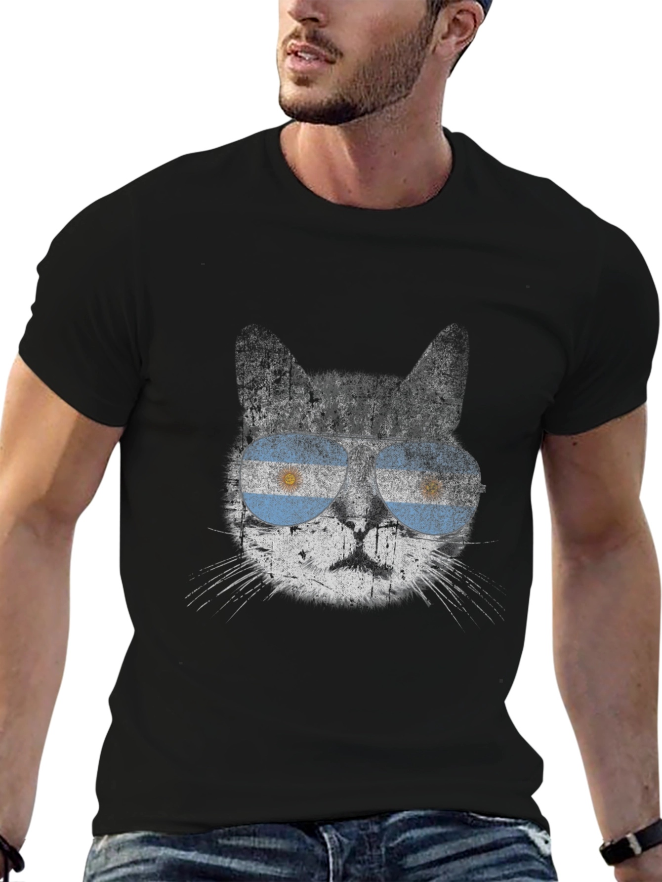 Argentina Cat Sunglasses T-Shirt